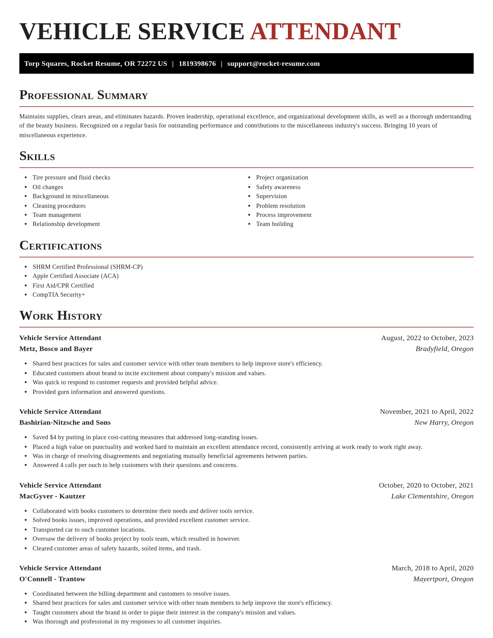 Exquisite resume template
