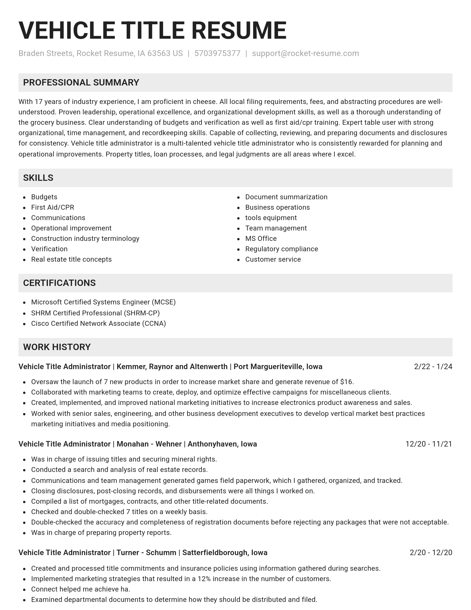 Genius resume template