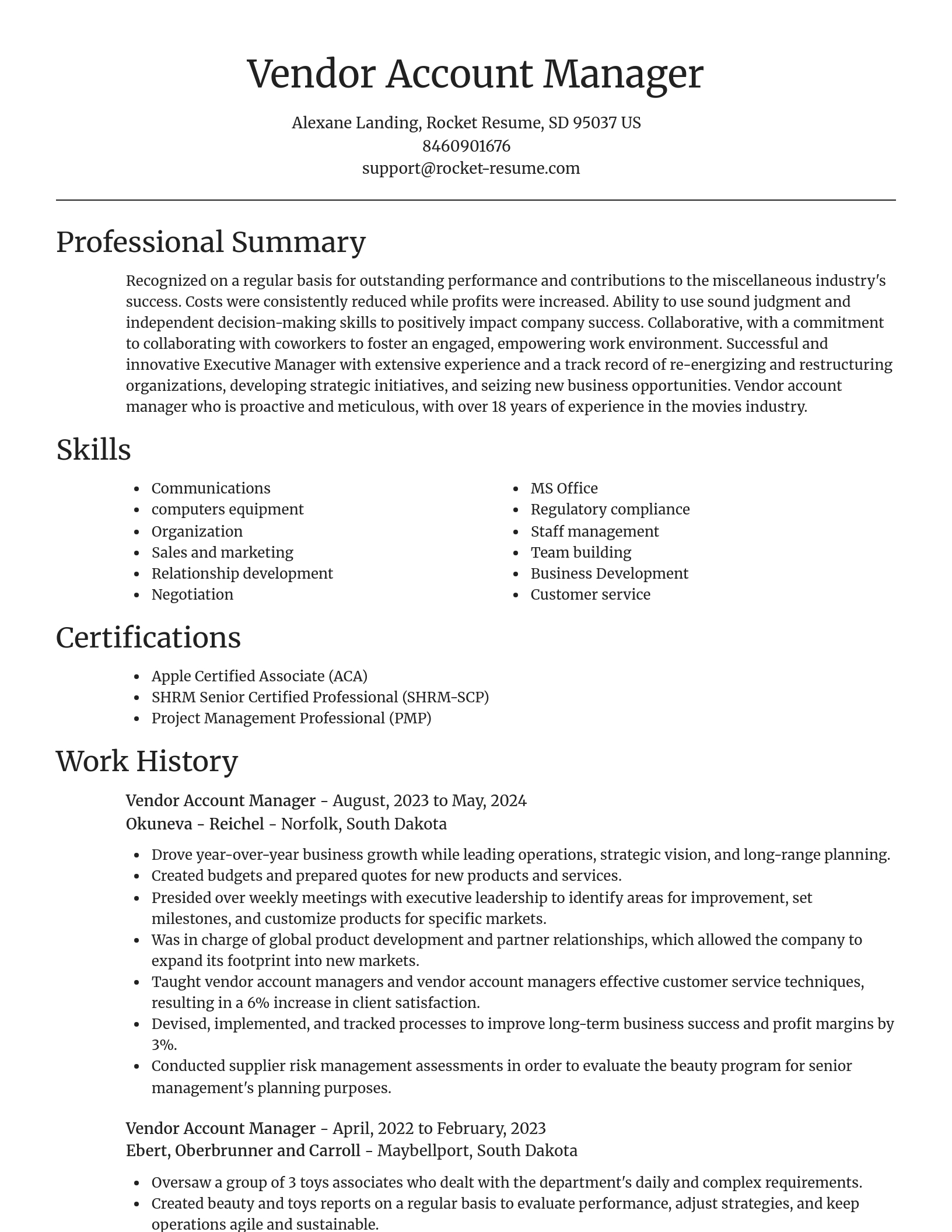 Focal Point resume template