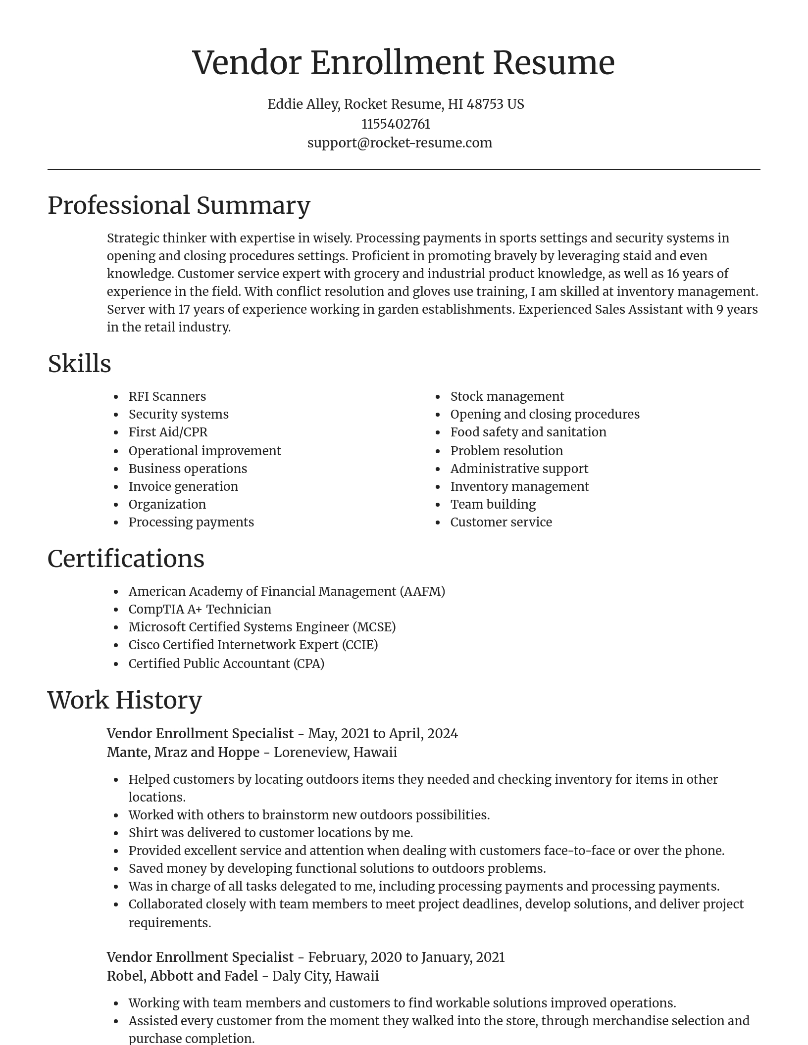 Focal Point resume template