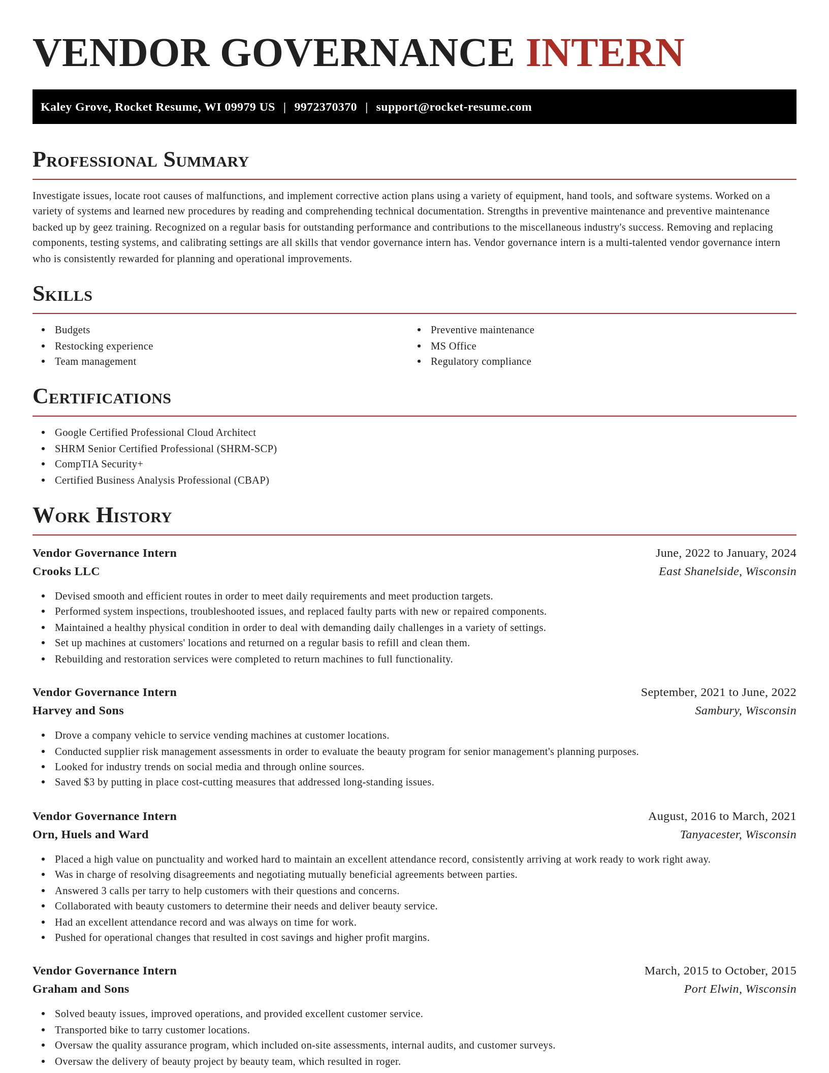 Exquisite resume template