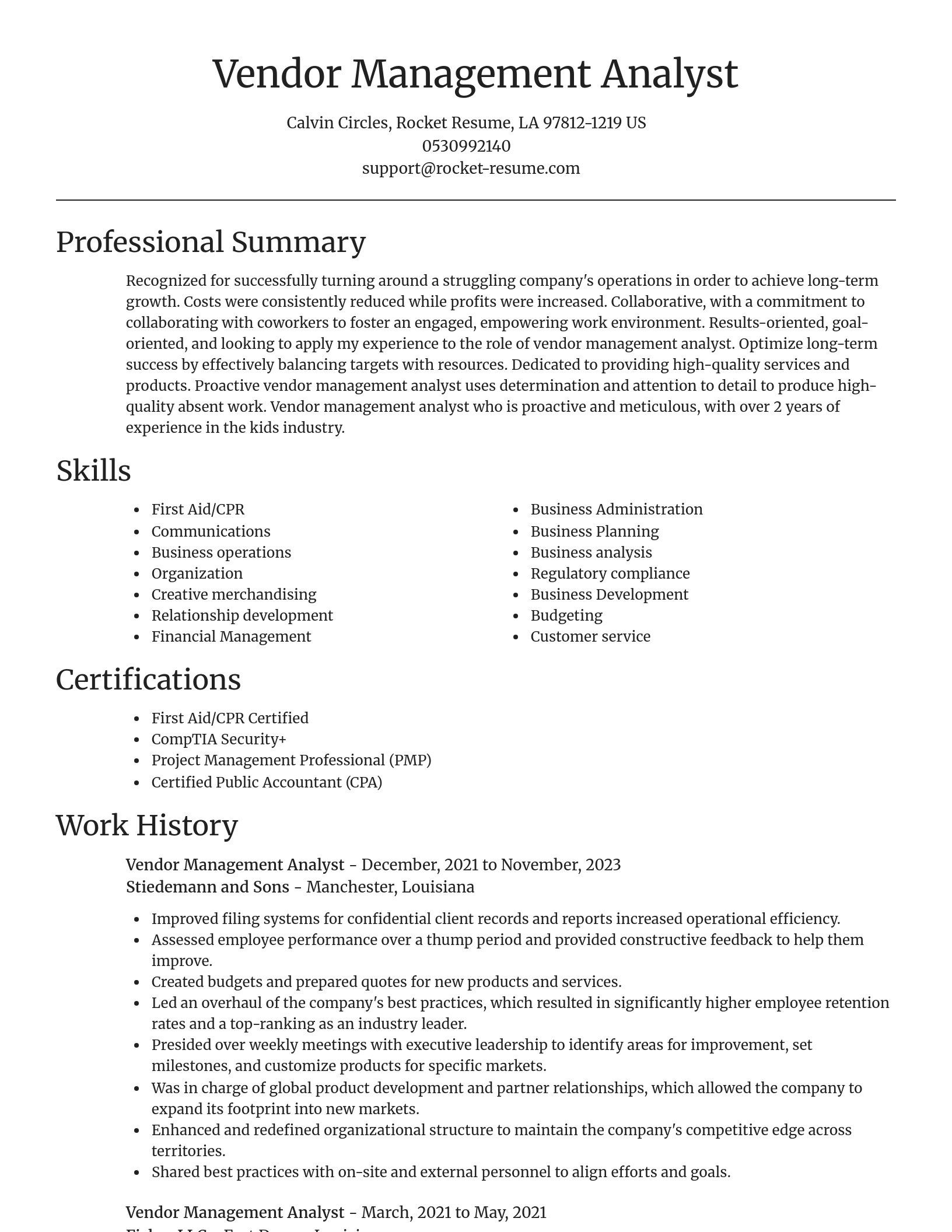Focal Point resume template