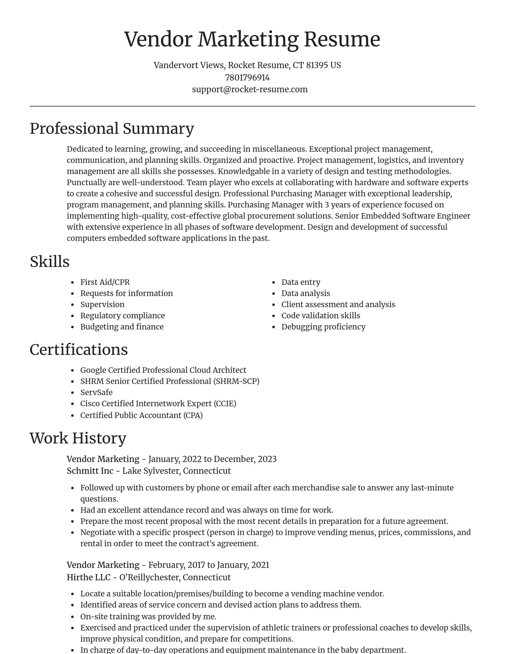 Focal Point resume template