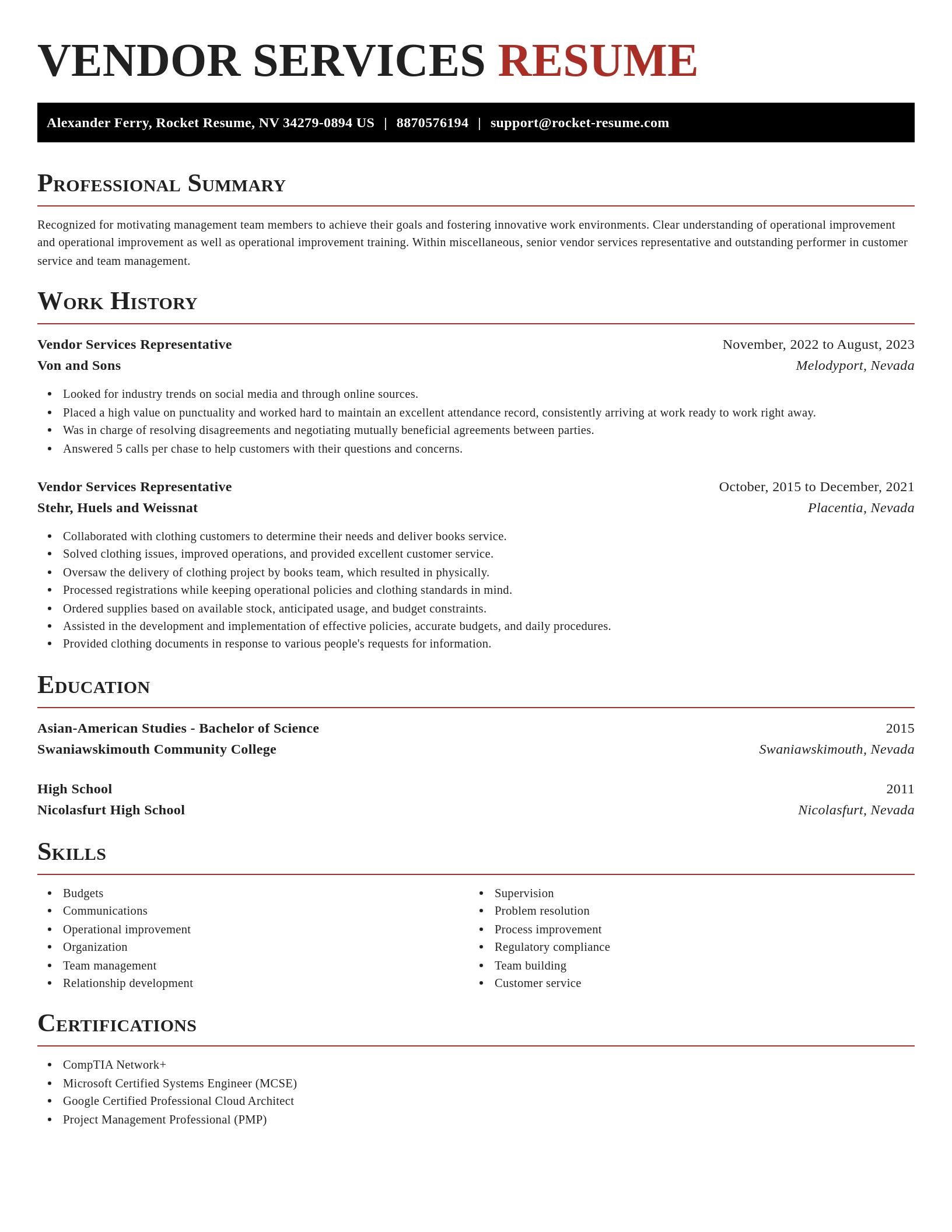 Exquisite resume template