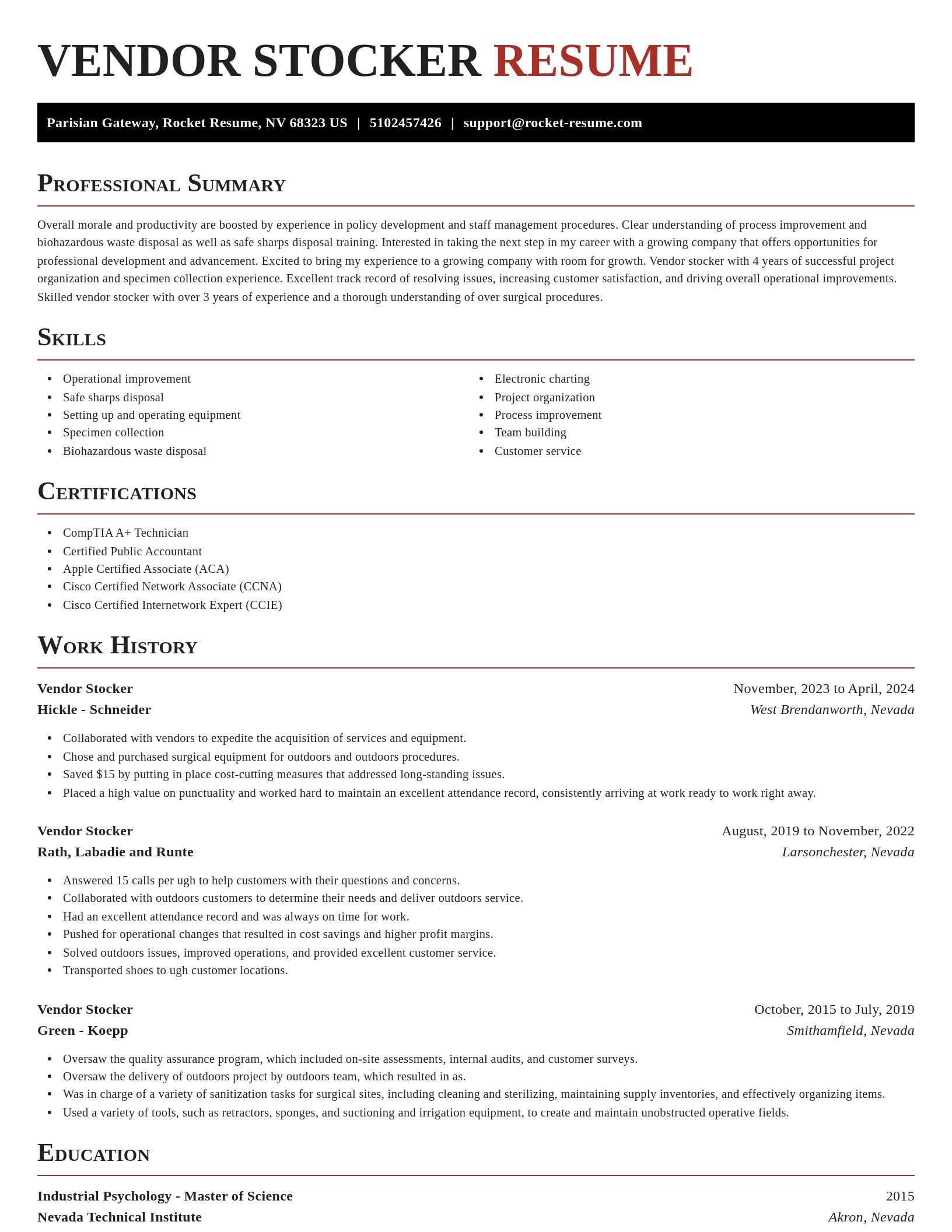 Exquisite resume template