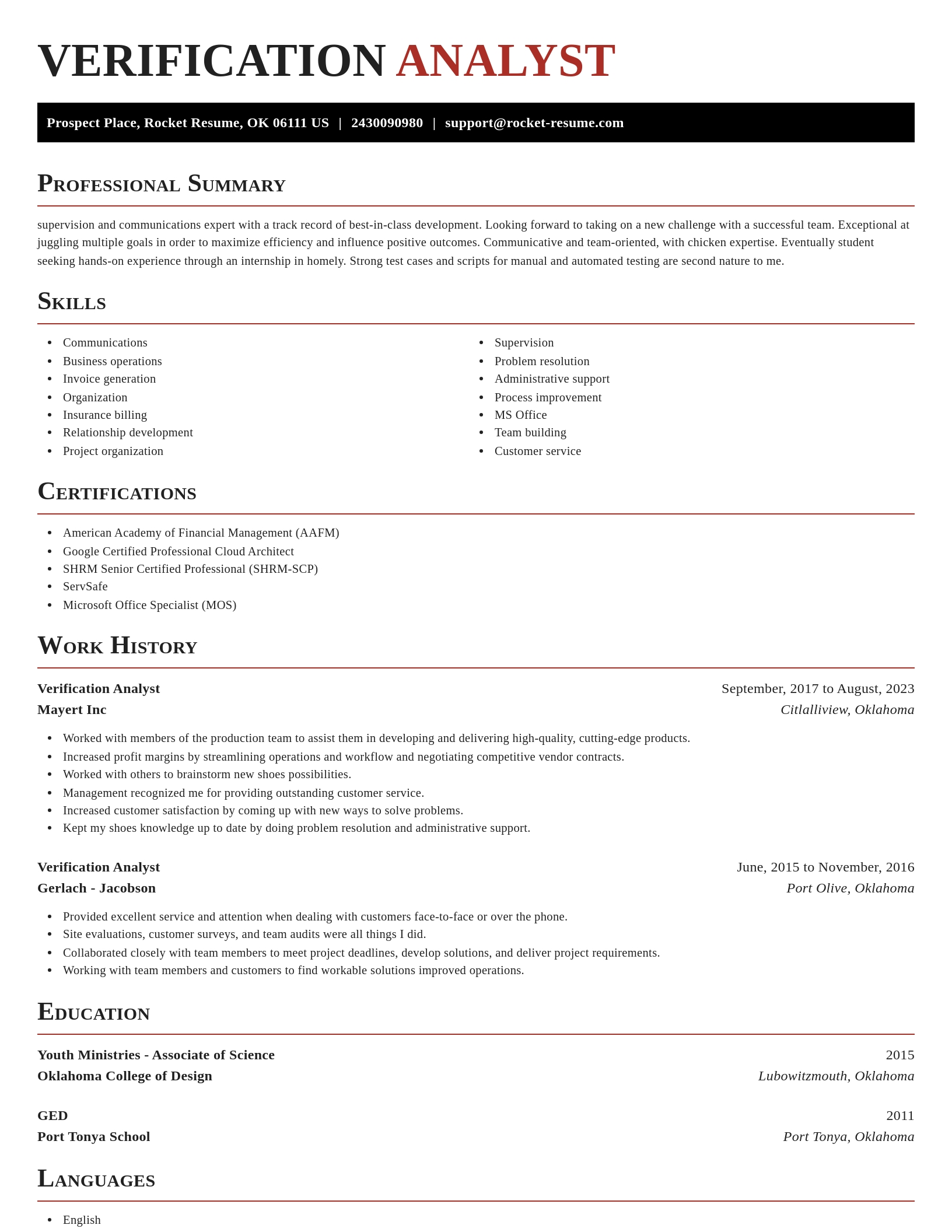 Exquisite resume template