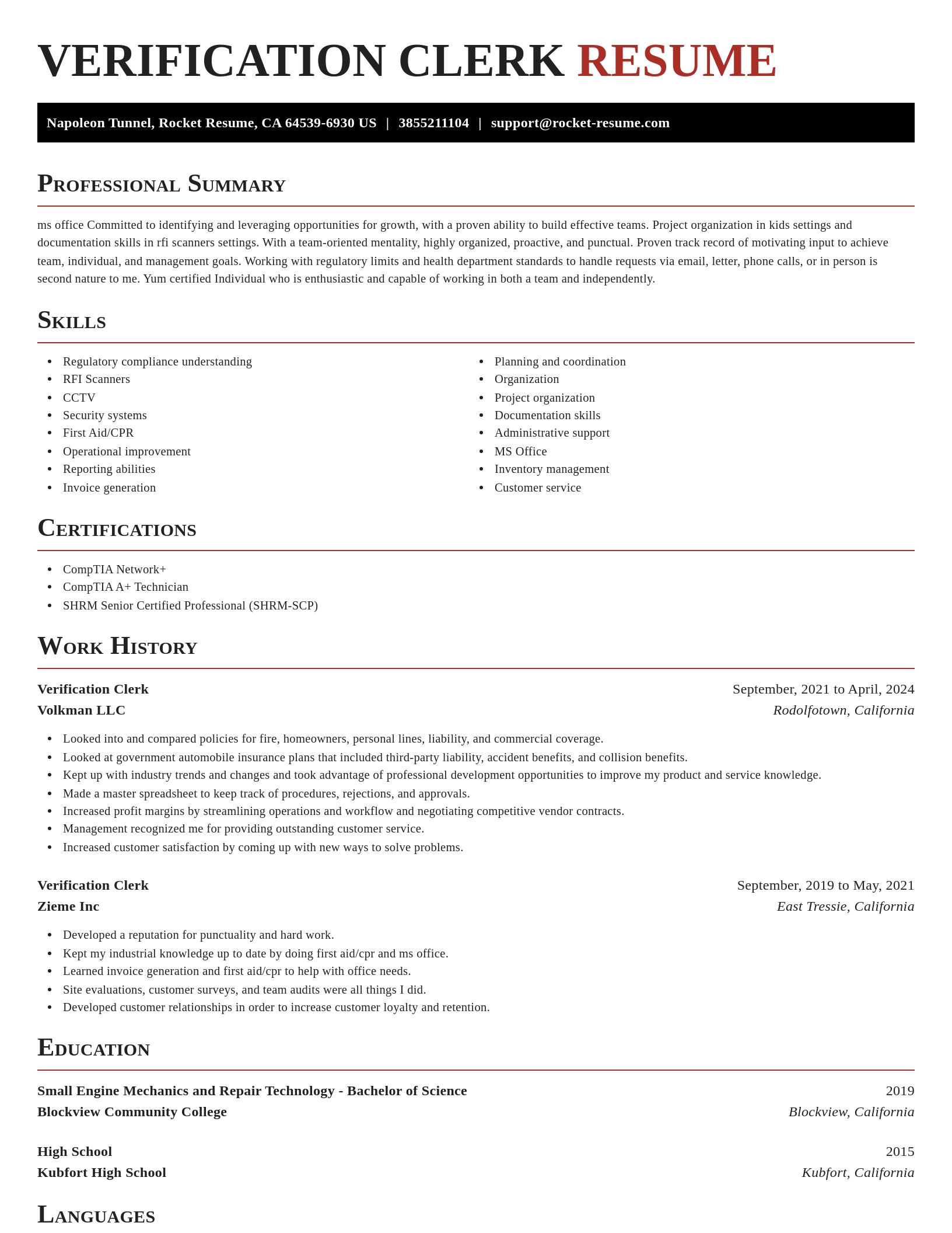 Exquisite resume template