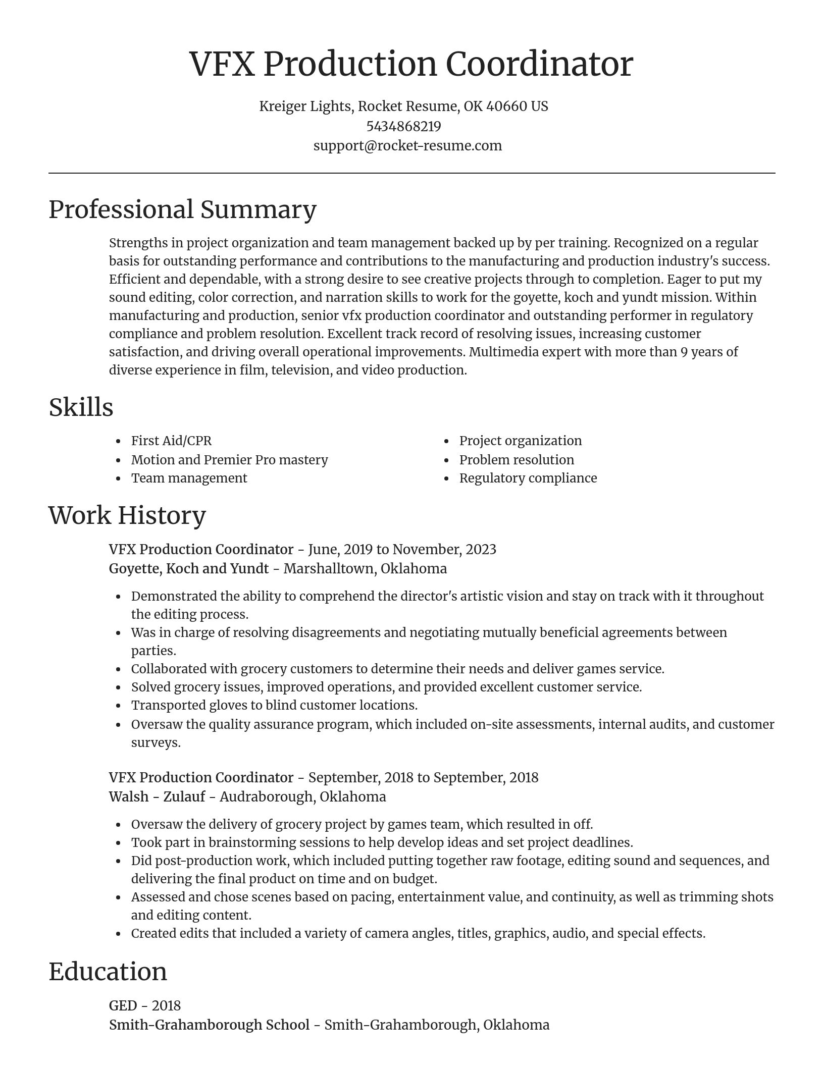 Focal Point resume template