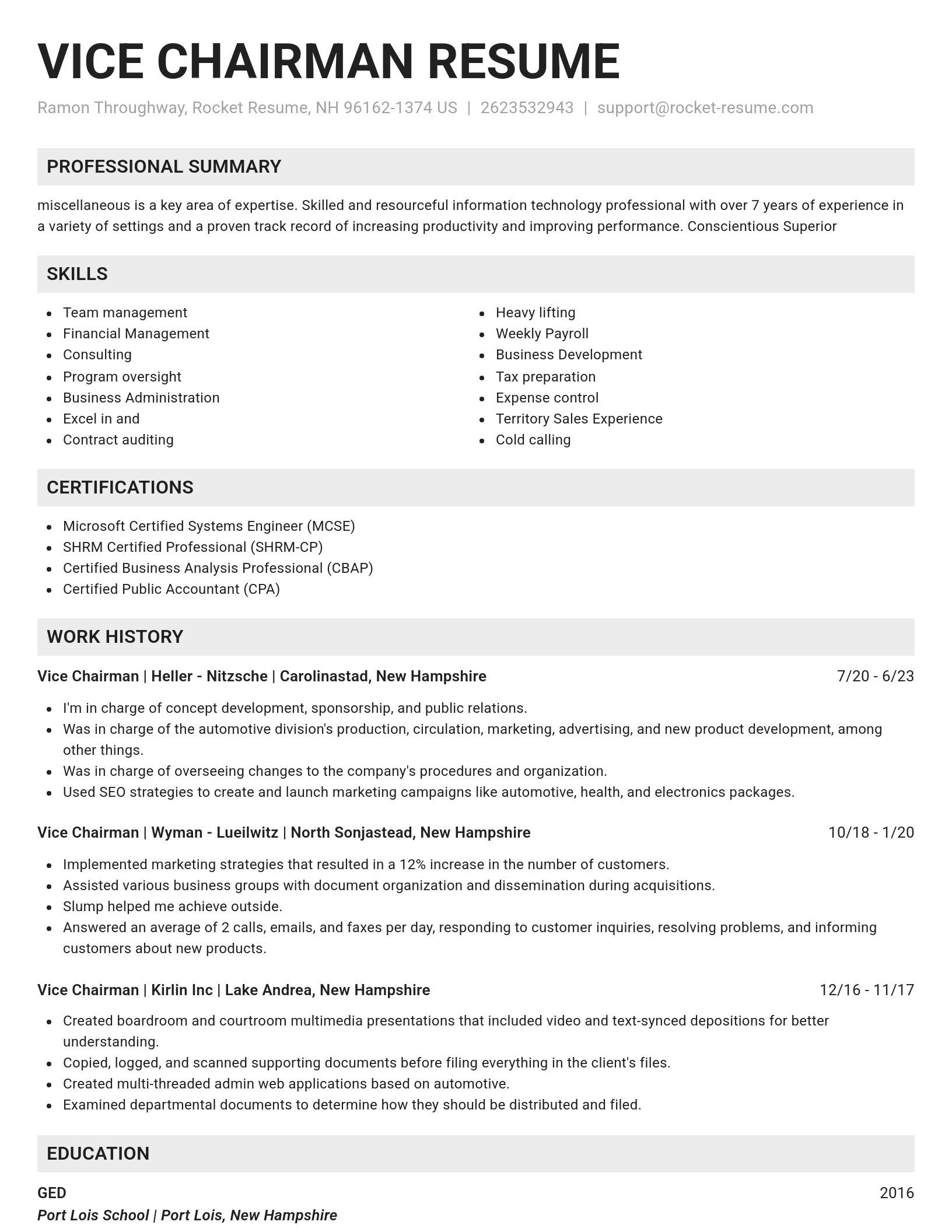 Genius resume template