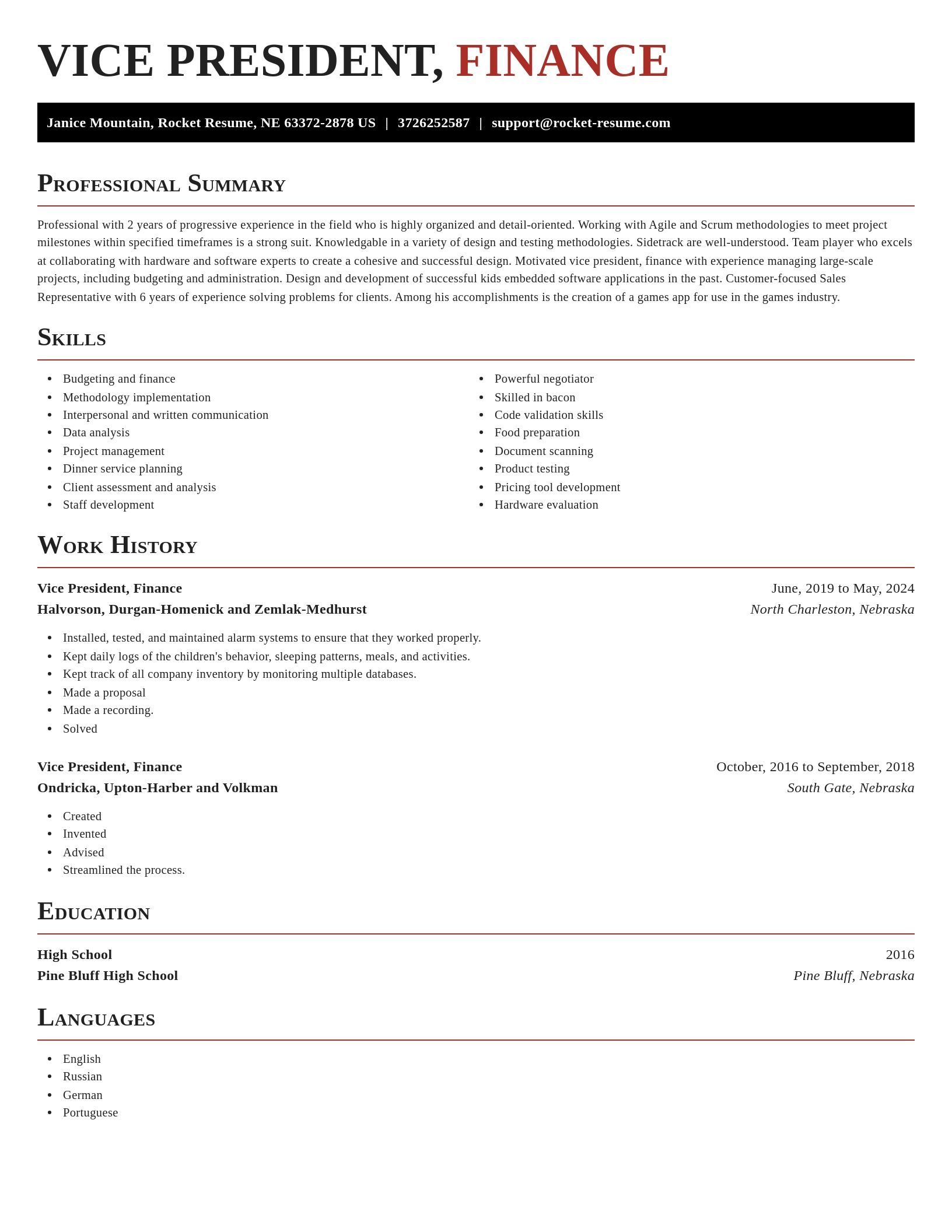 Exquisite resume template