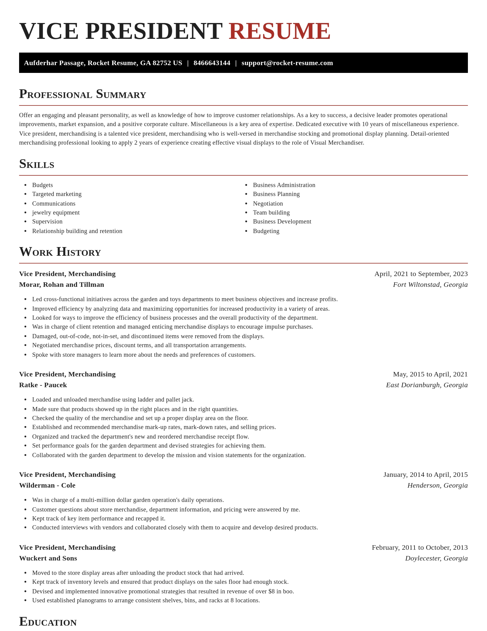 Exquisite resume template
