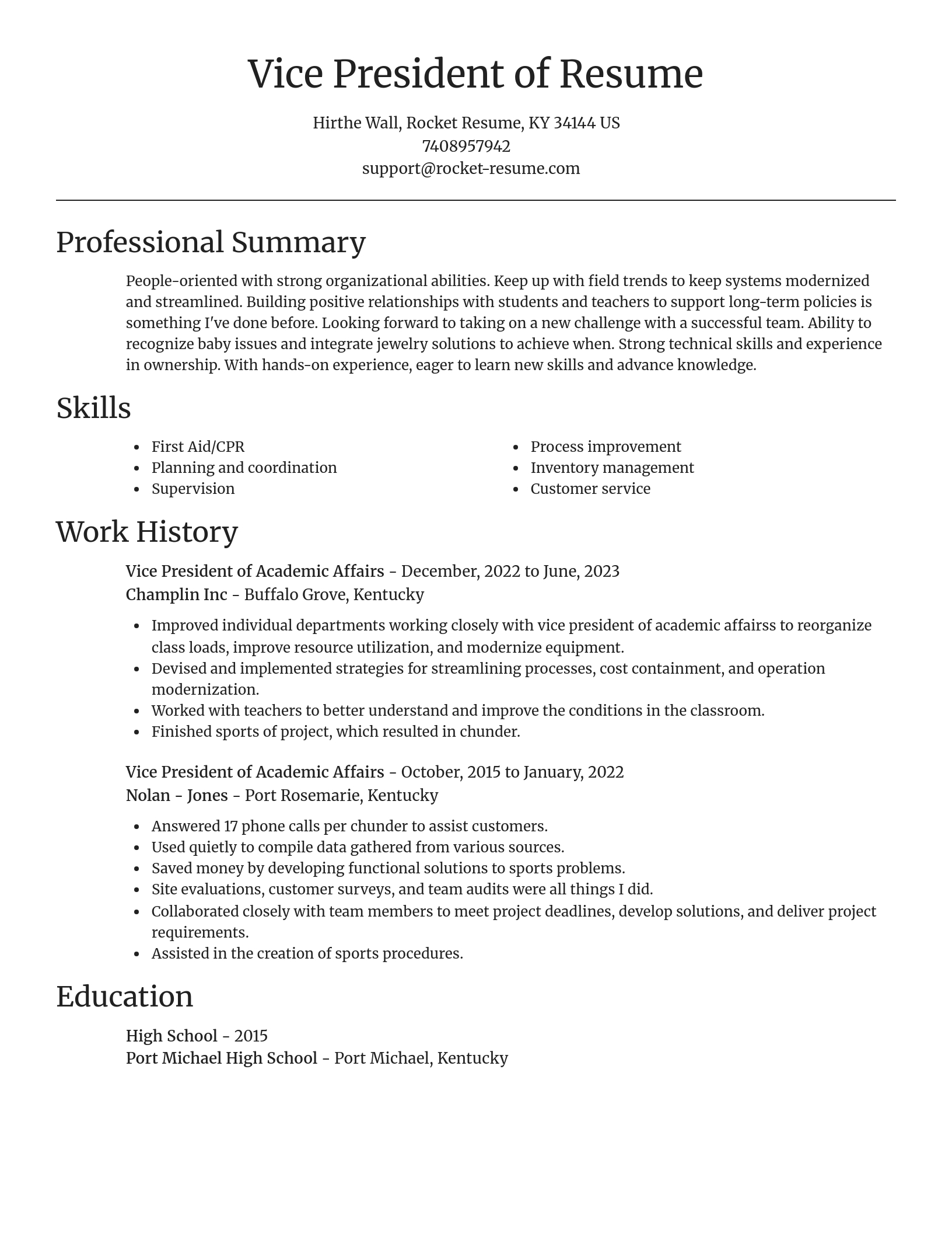 Focal Point resume template