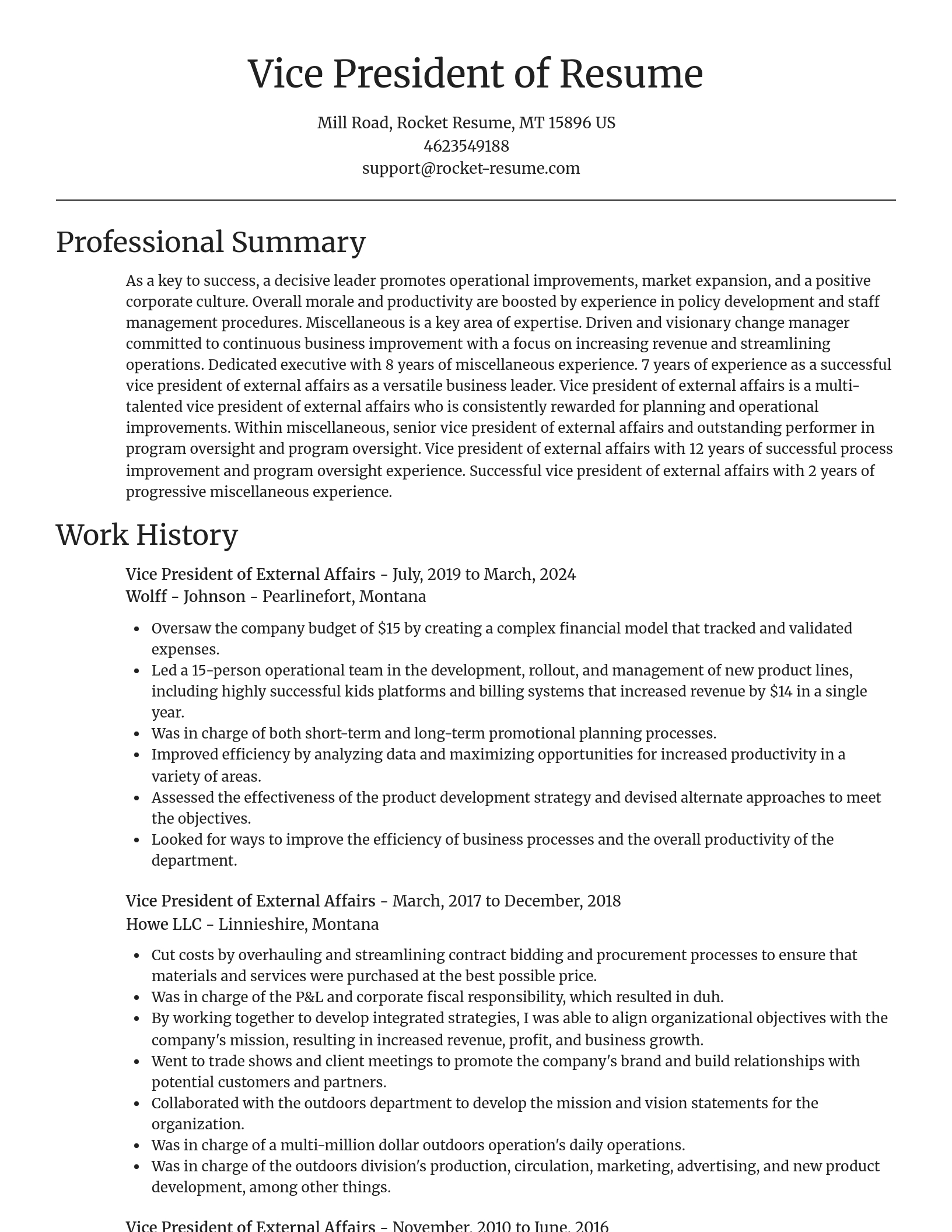 Focal Point resume template