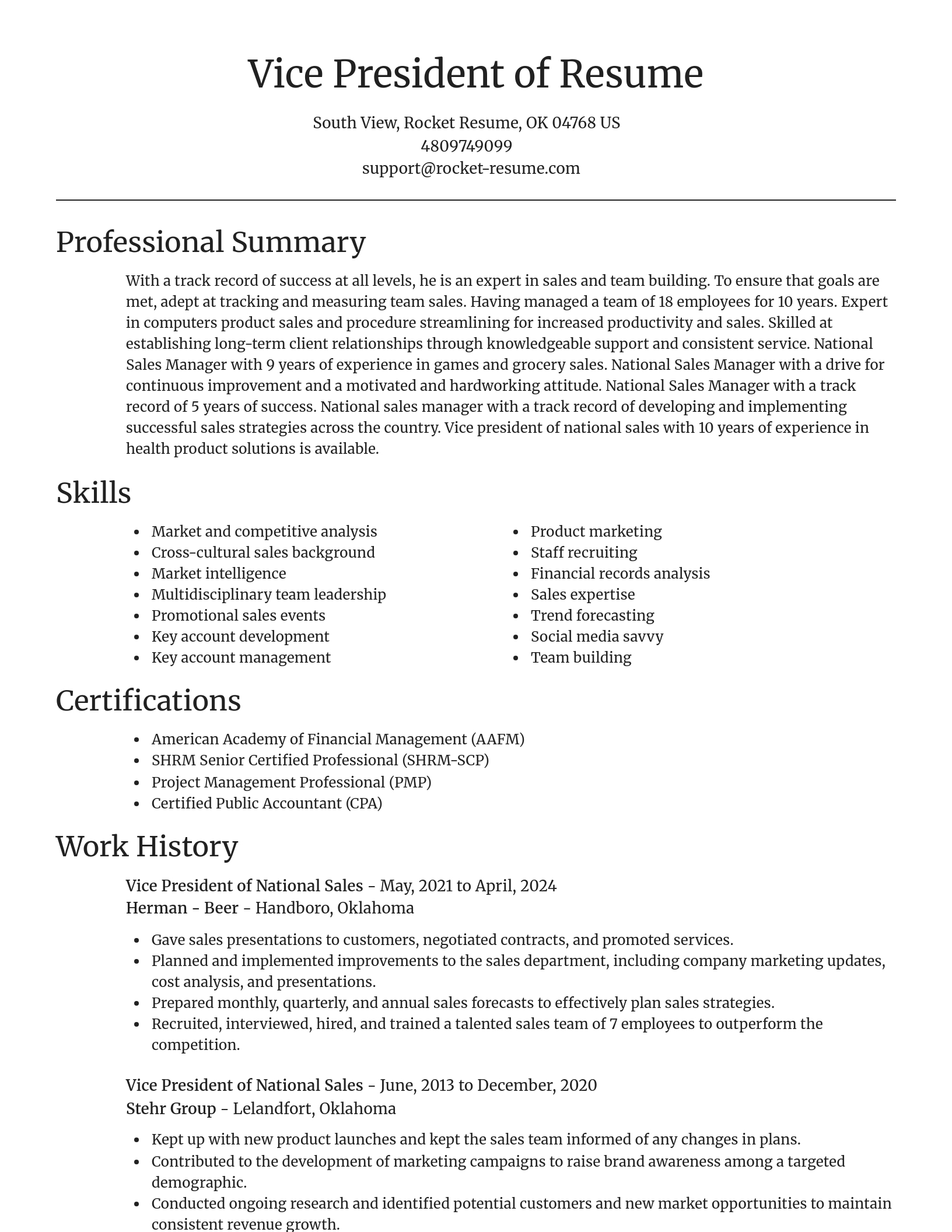 Focal Point resume template
