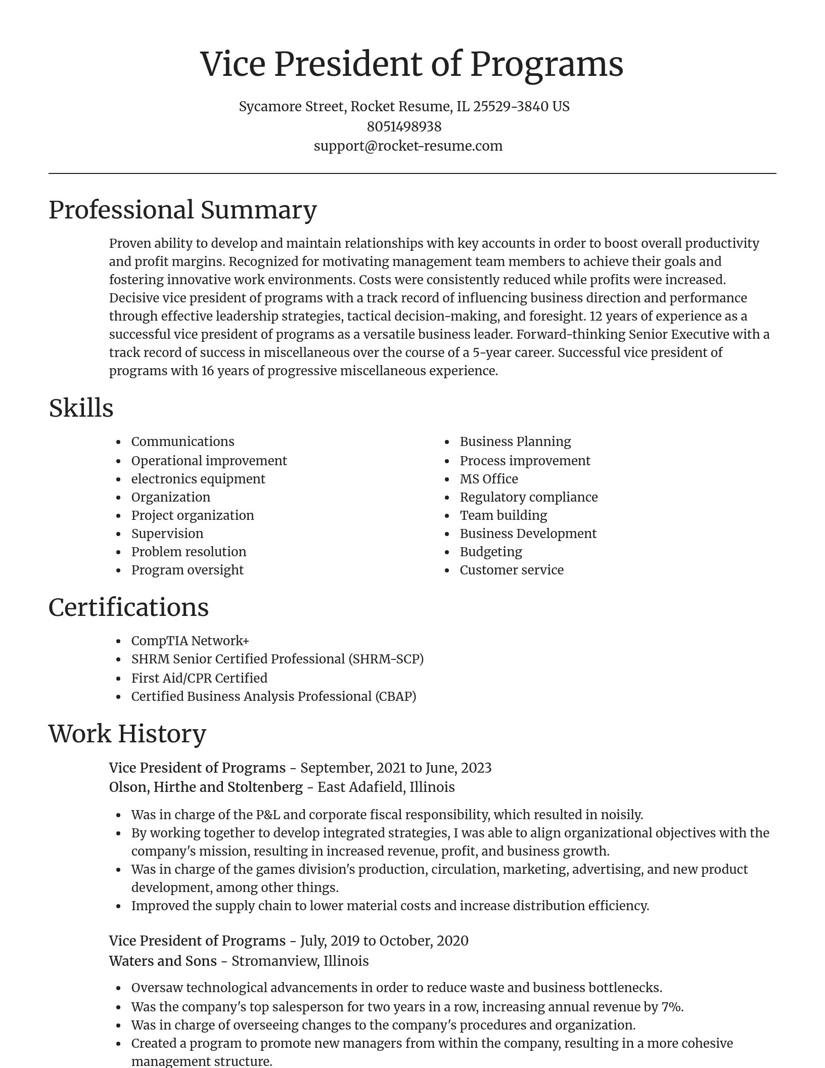 Focal Point resume template