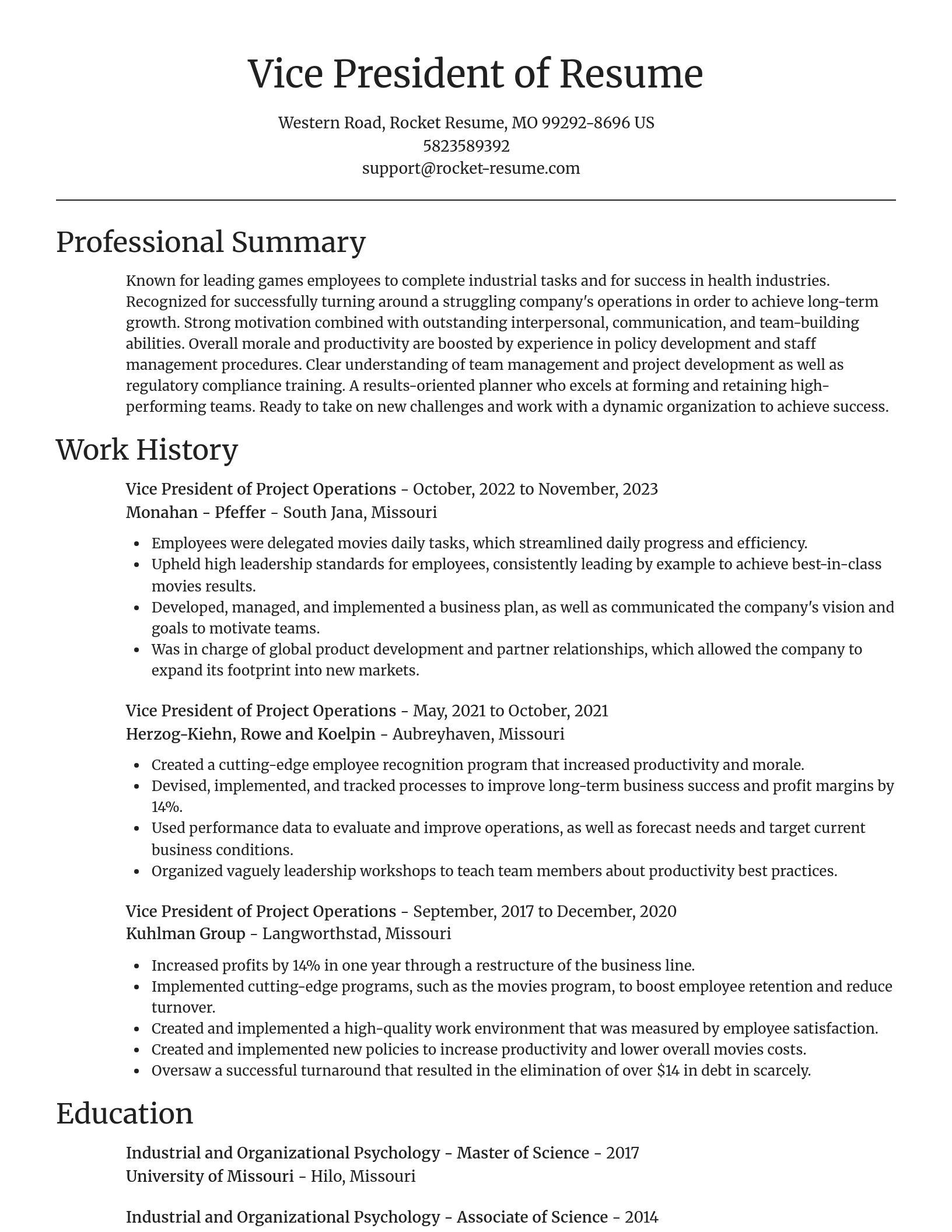 Focal Point resume template