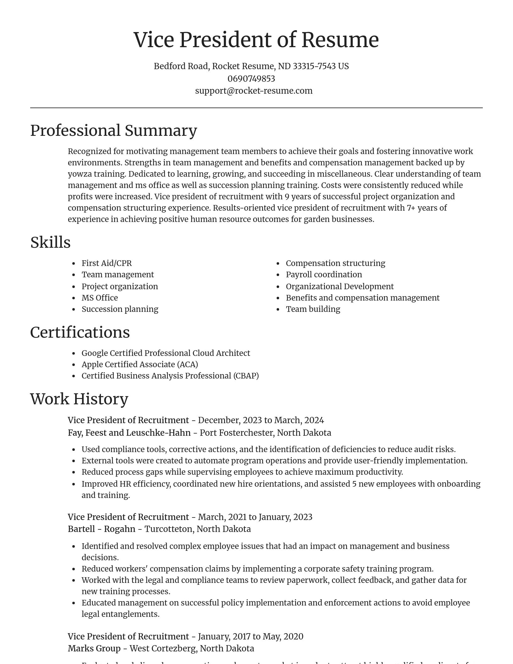 Focal Point resume template