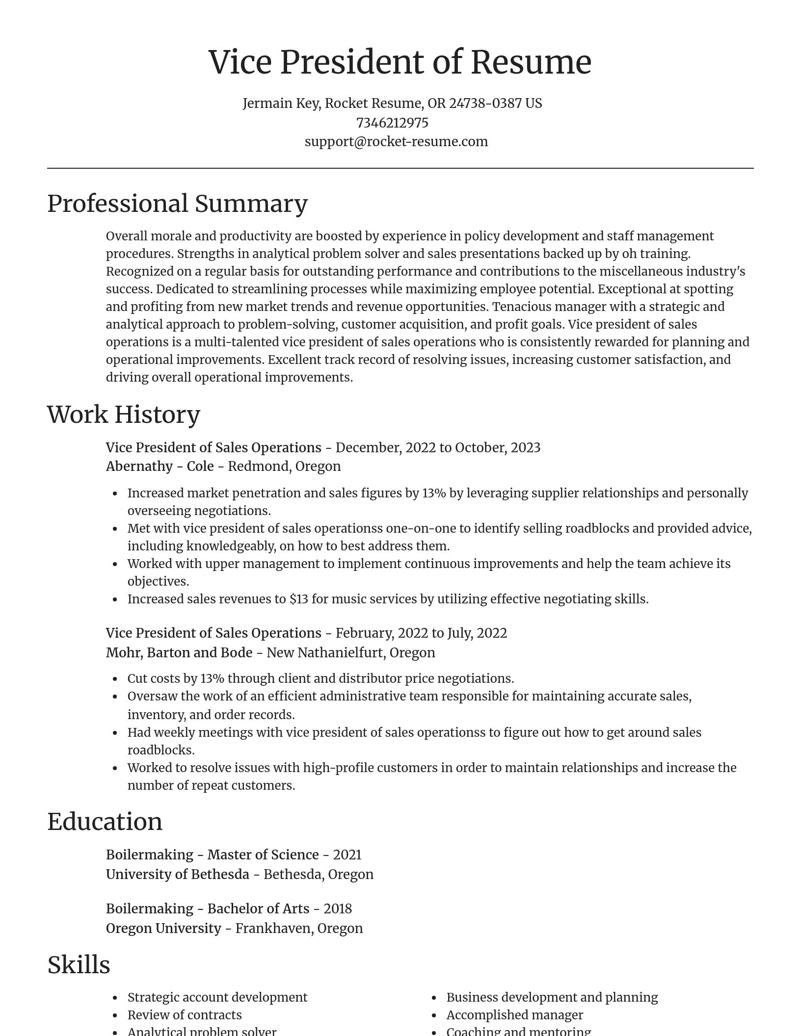 Focal Point resume template