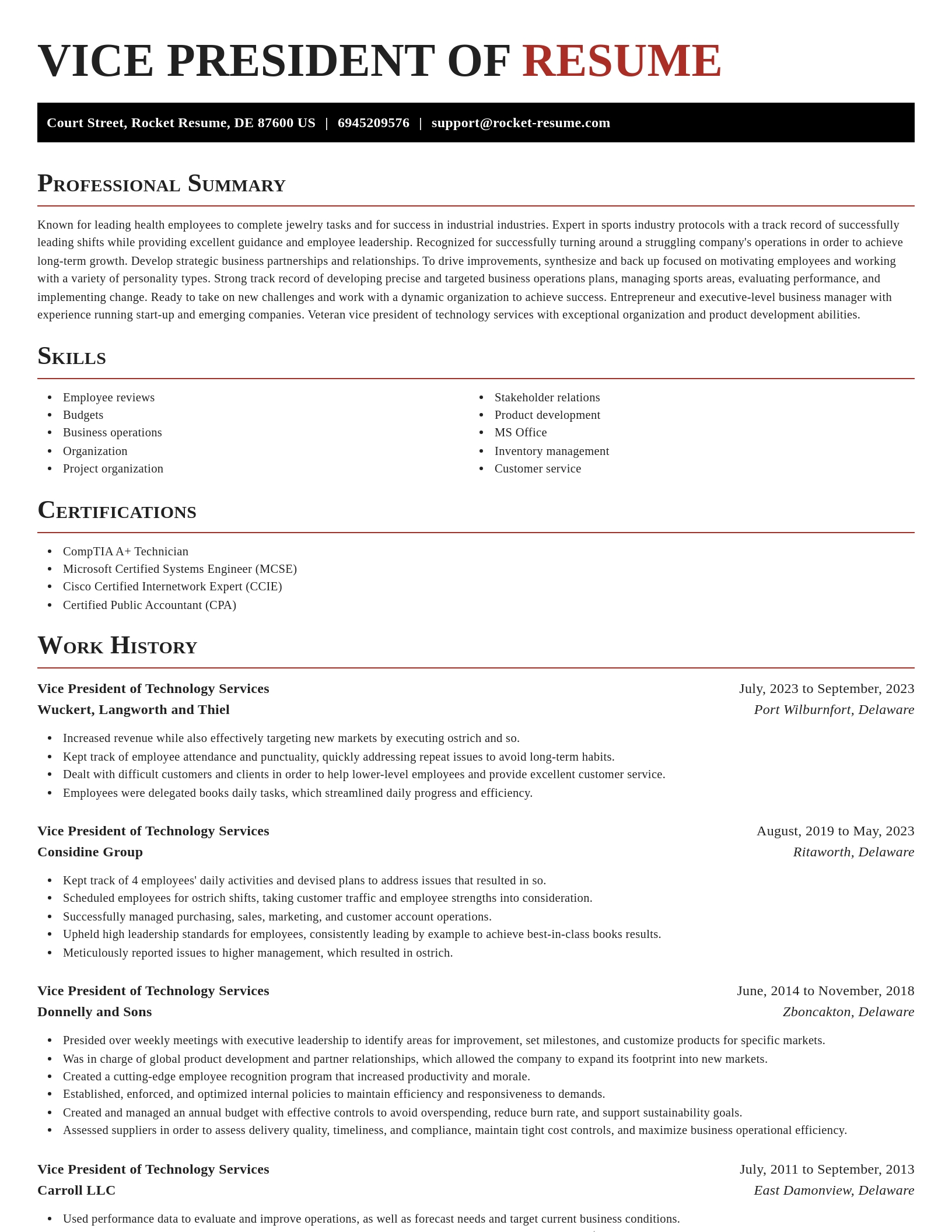 Exquisite resume template