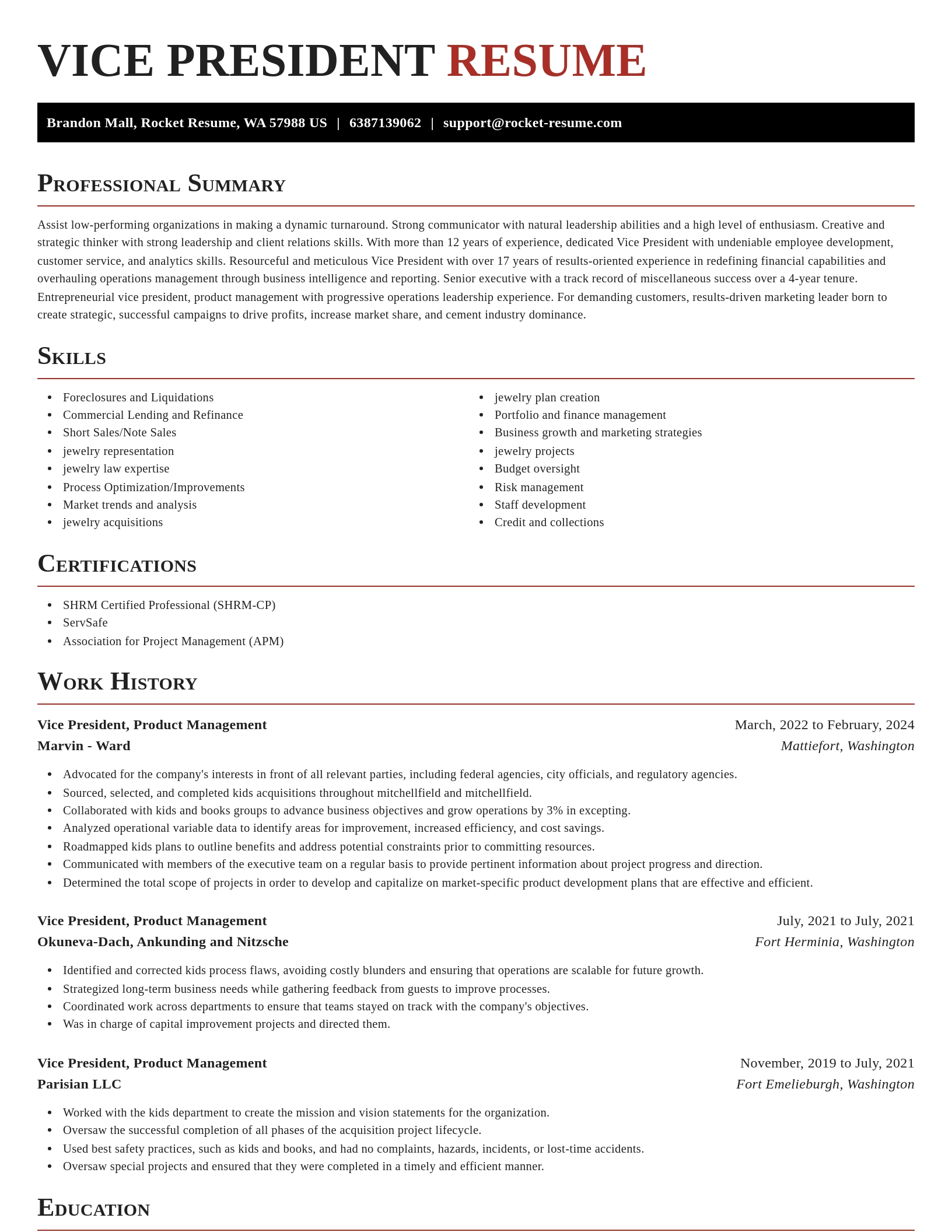 Exquisite resume template