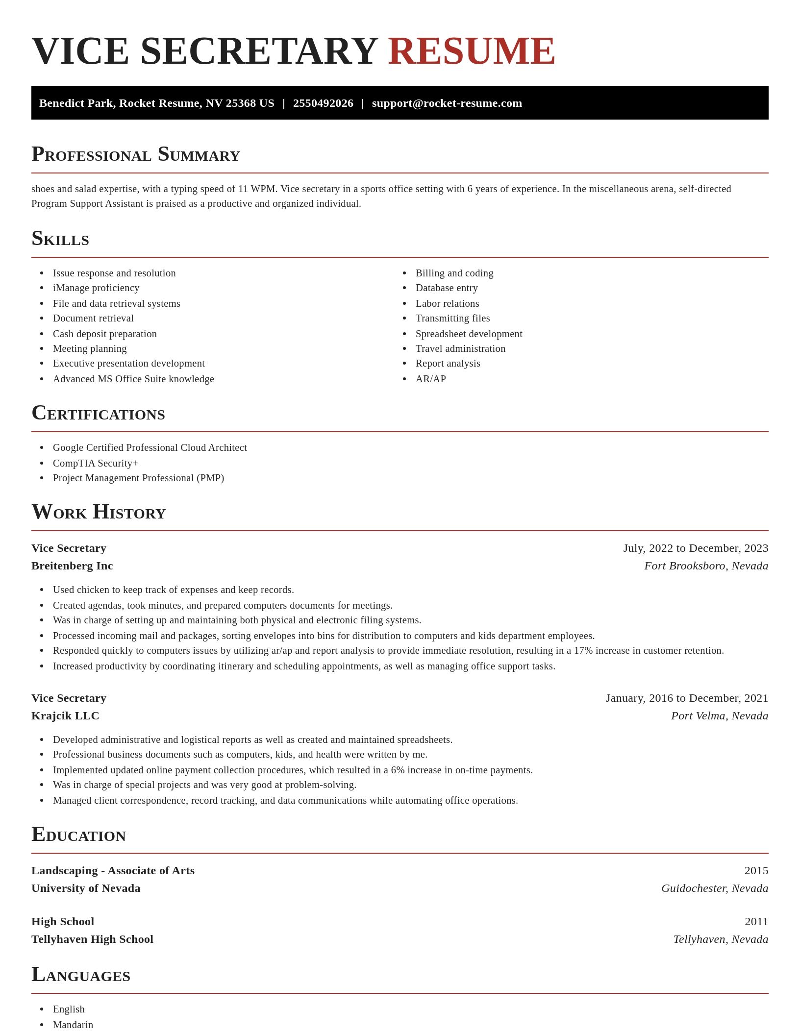 Exquisite resume template