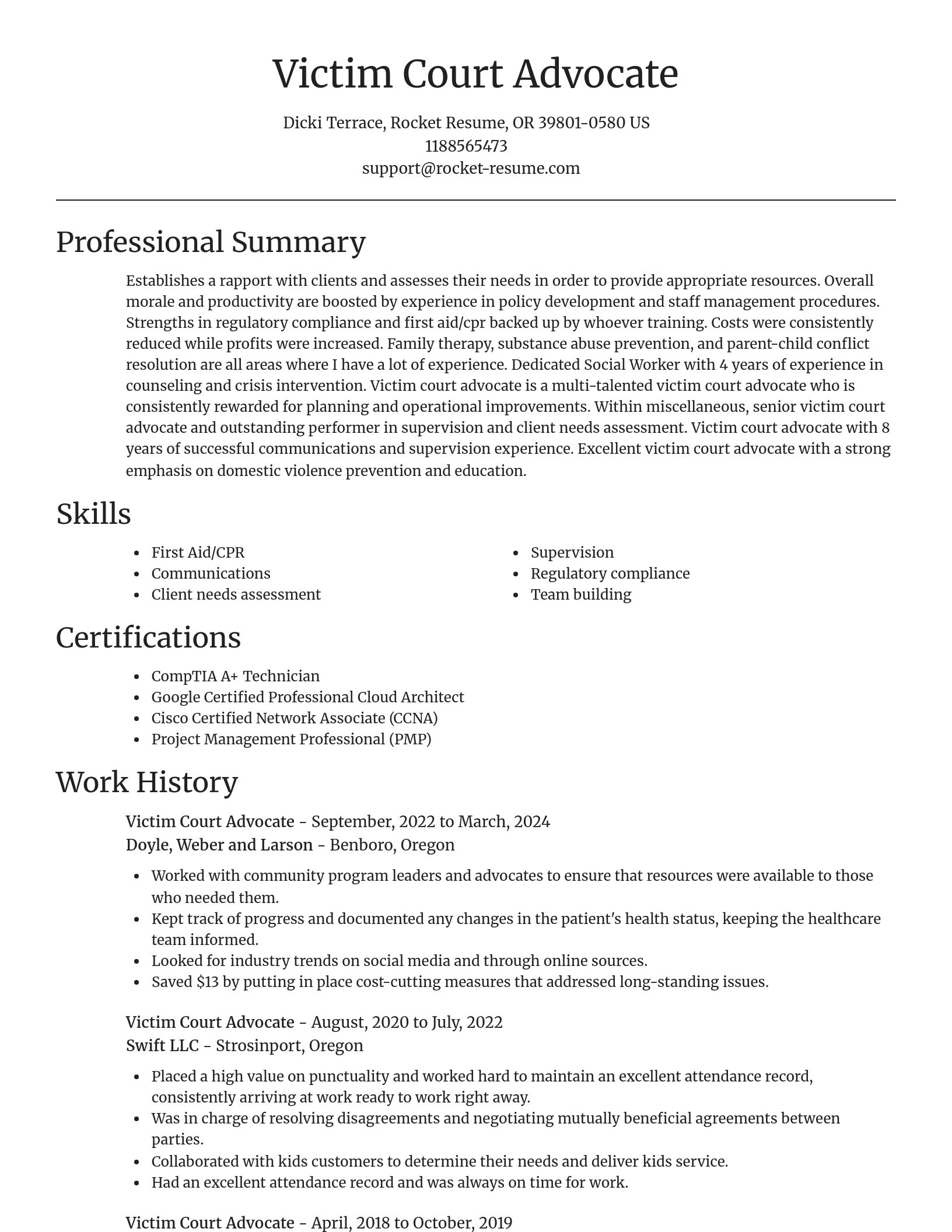 Focal Point resume template