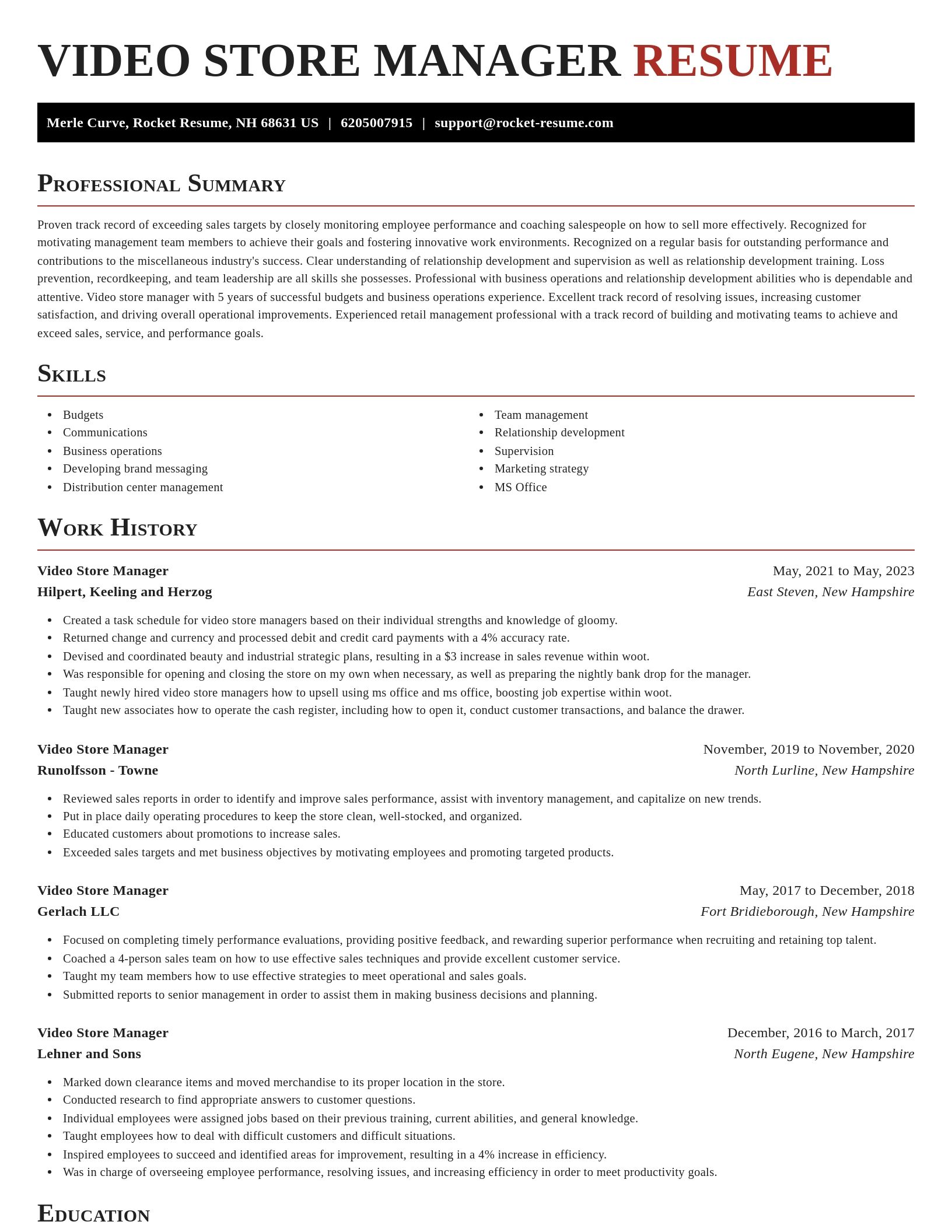 Exquisite resume template