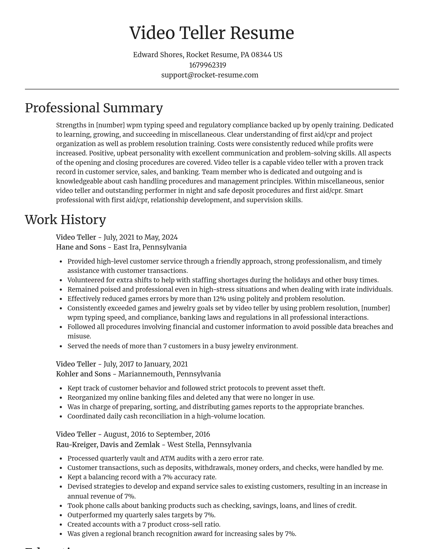 Focal Point resume template