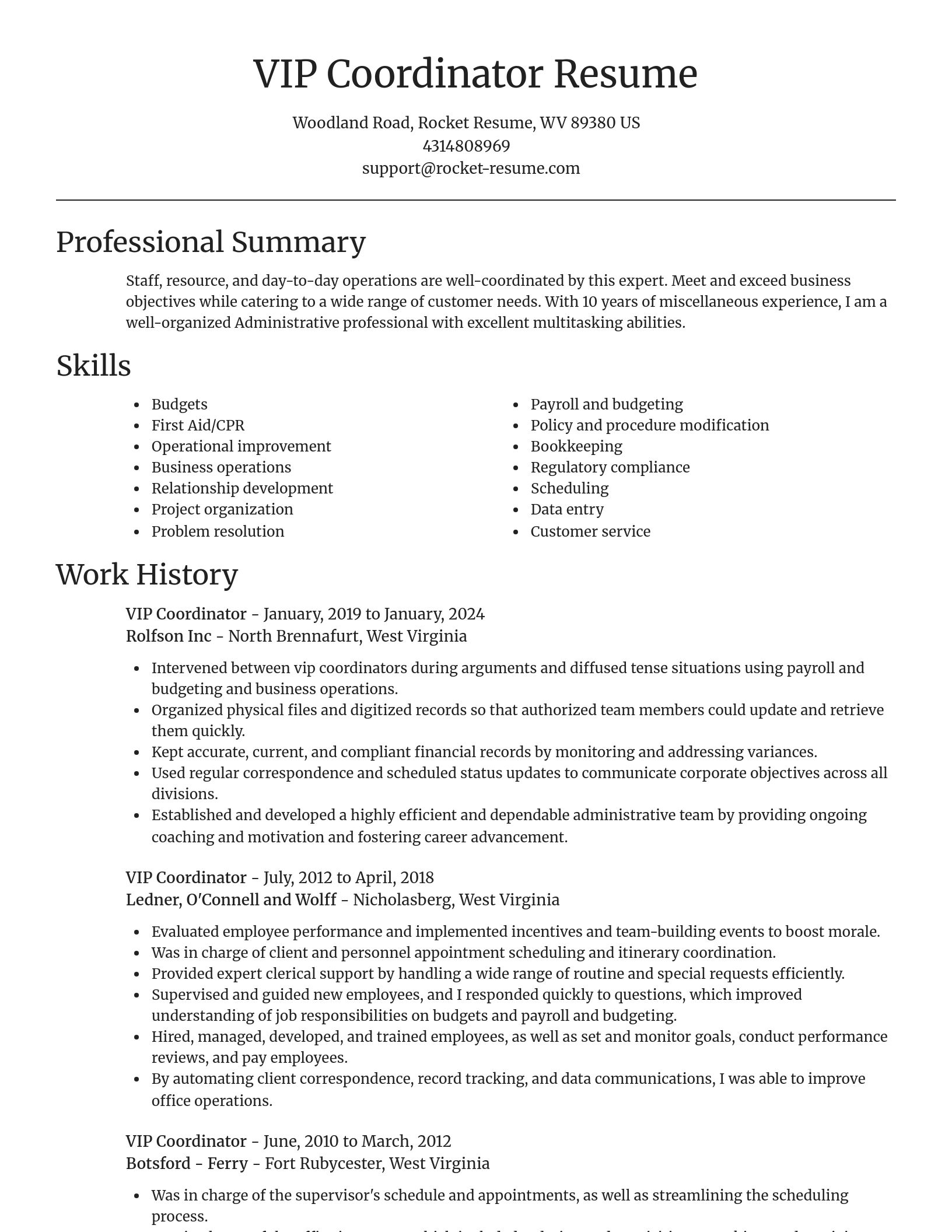 Focal Point resume template