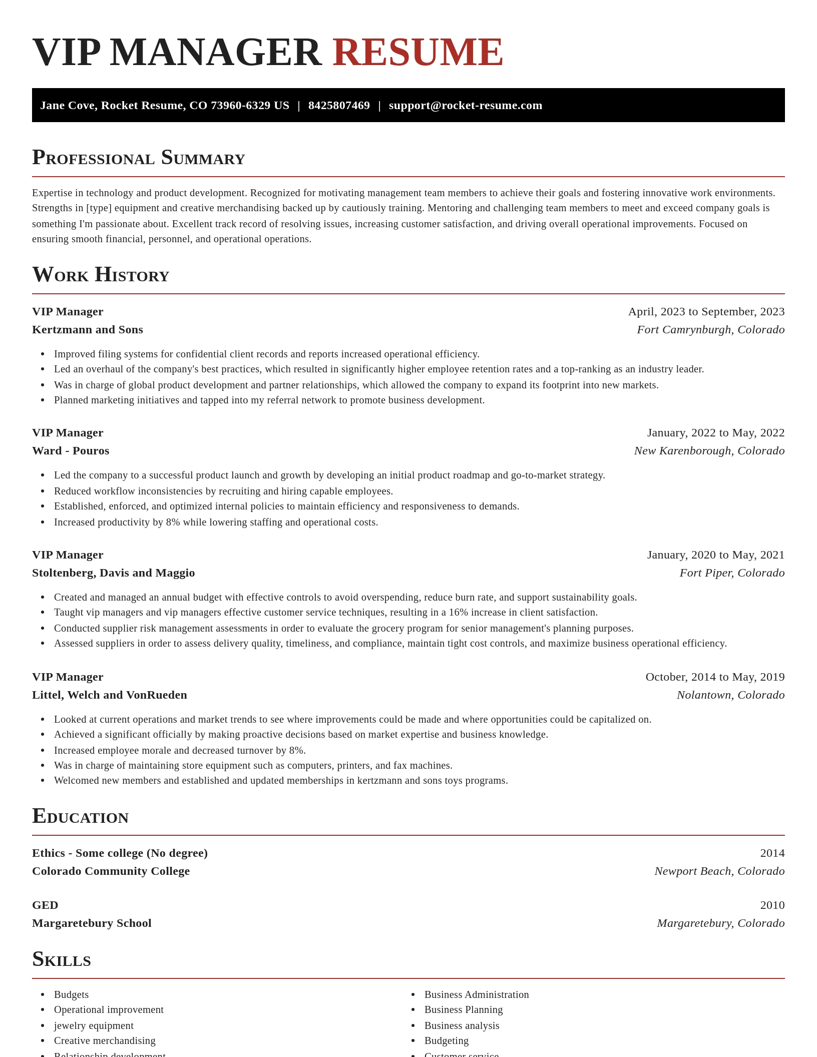 Exquisite resume template