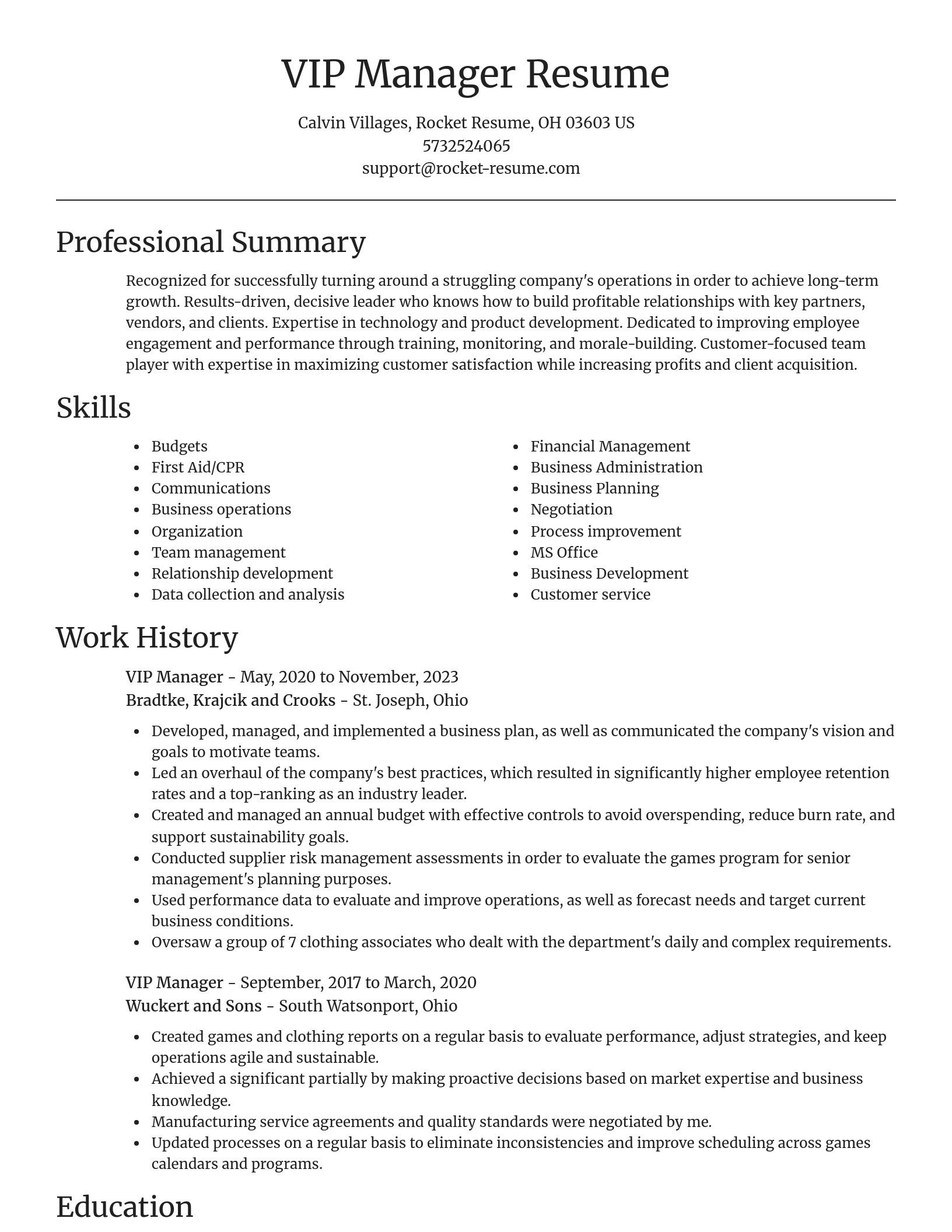 Focal Point resume template