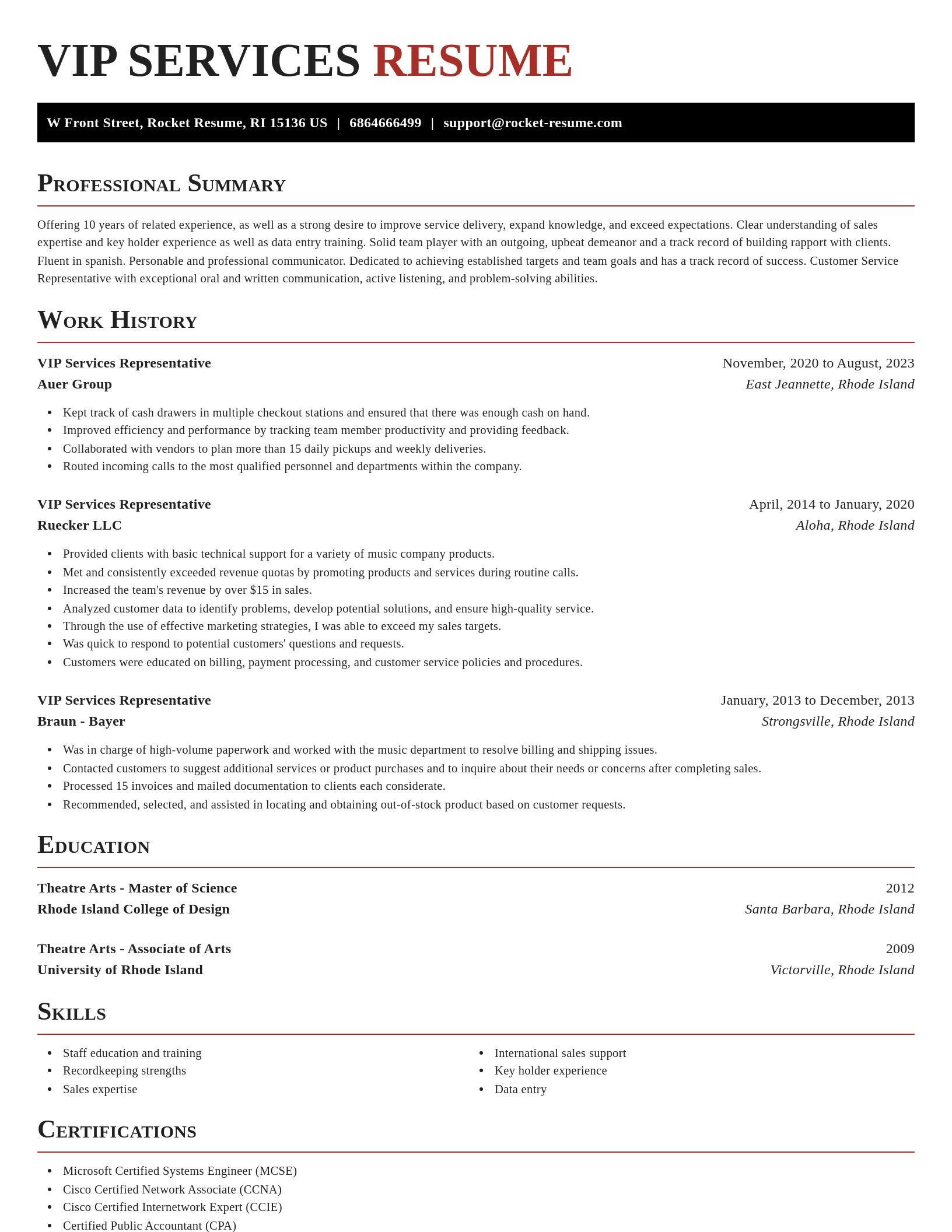 Exquisite resume template