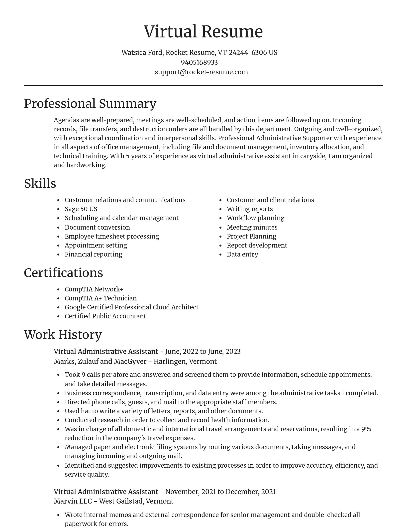 Focal Point resume template