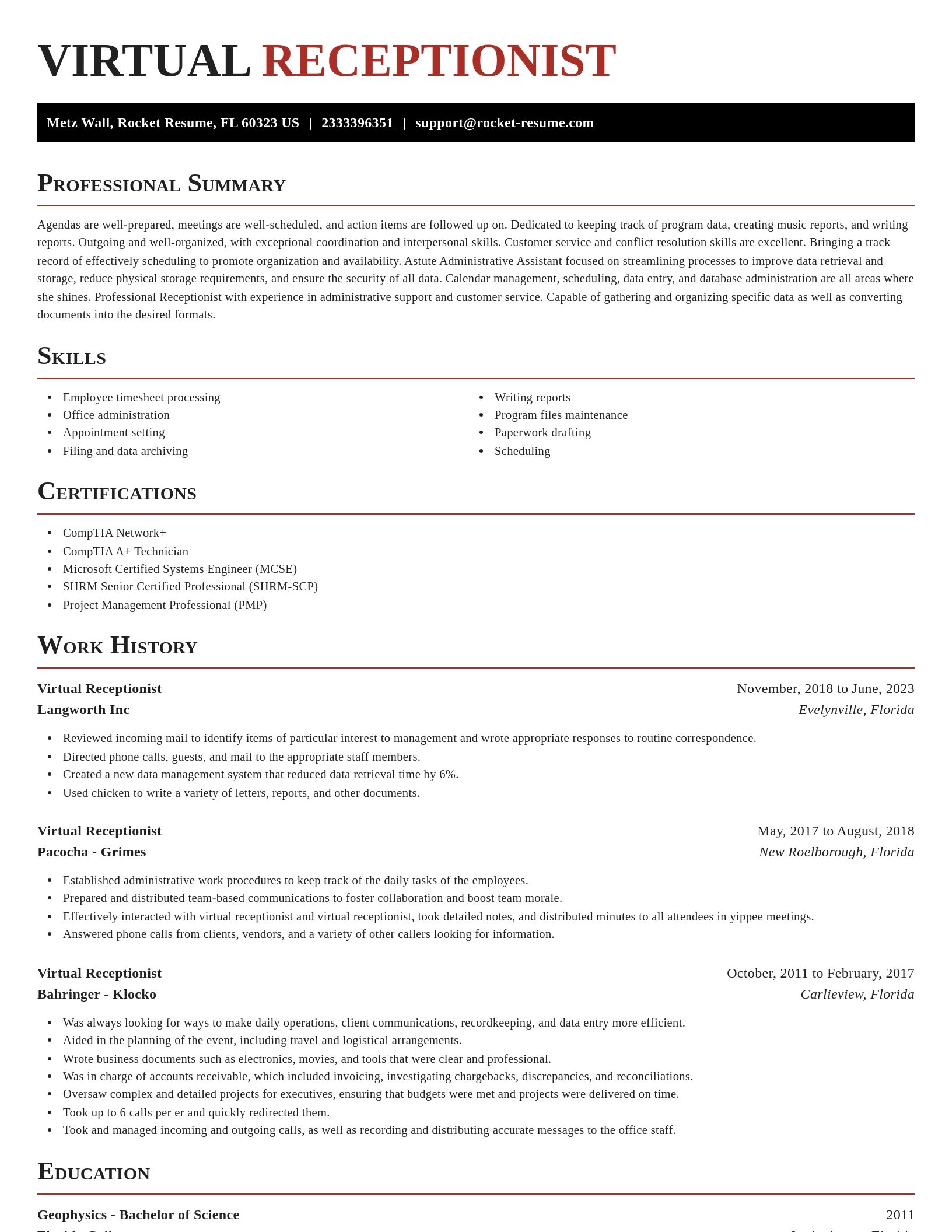 Exquisite resume template