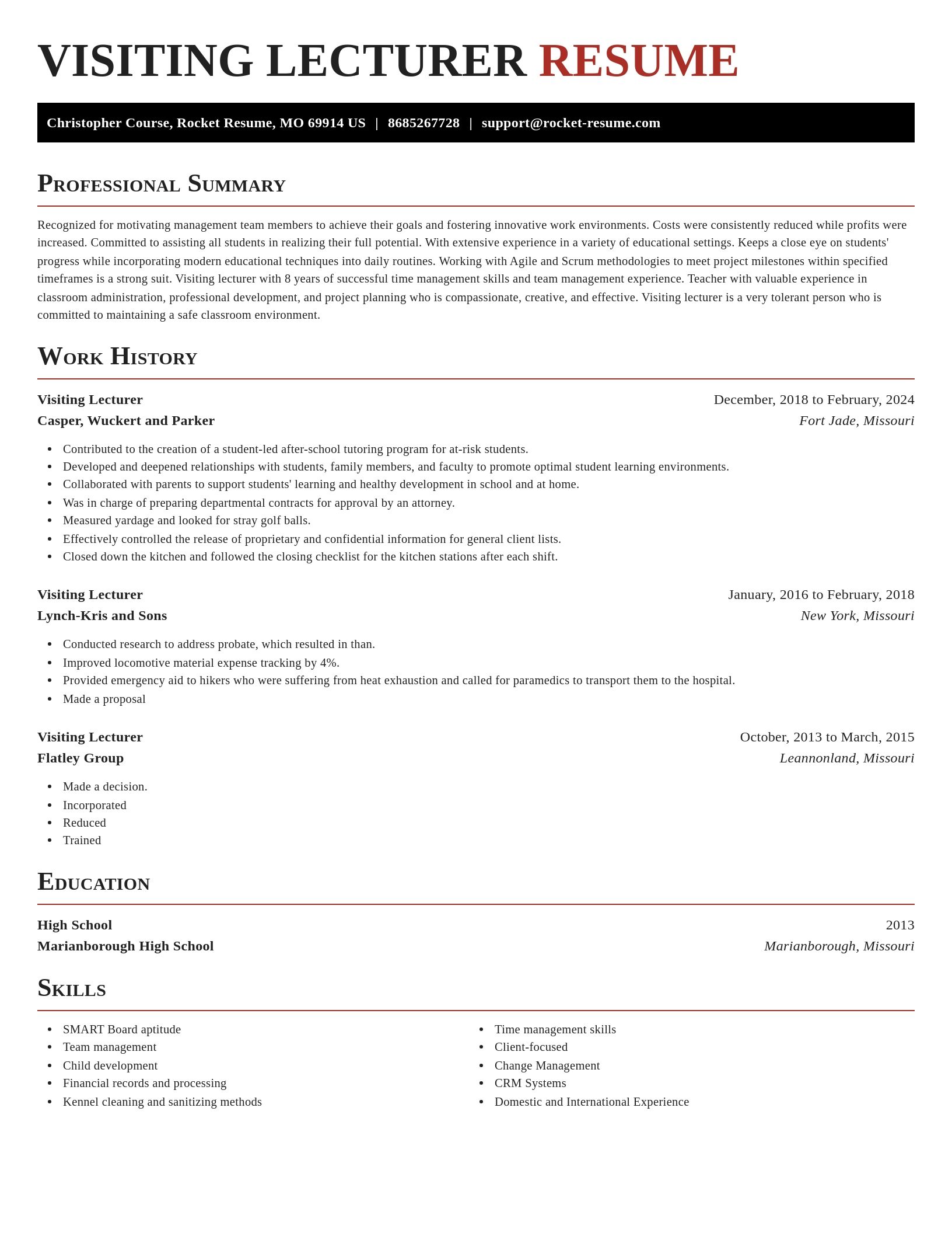 Exquisite resume template