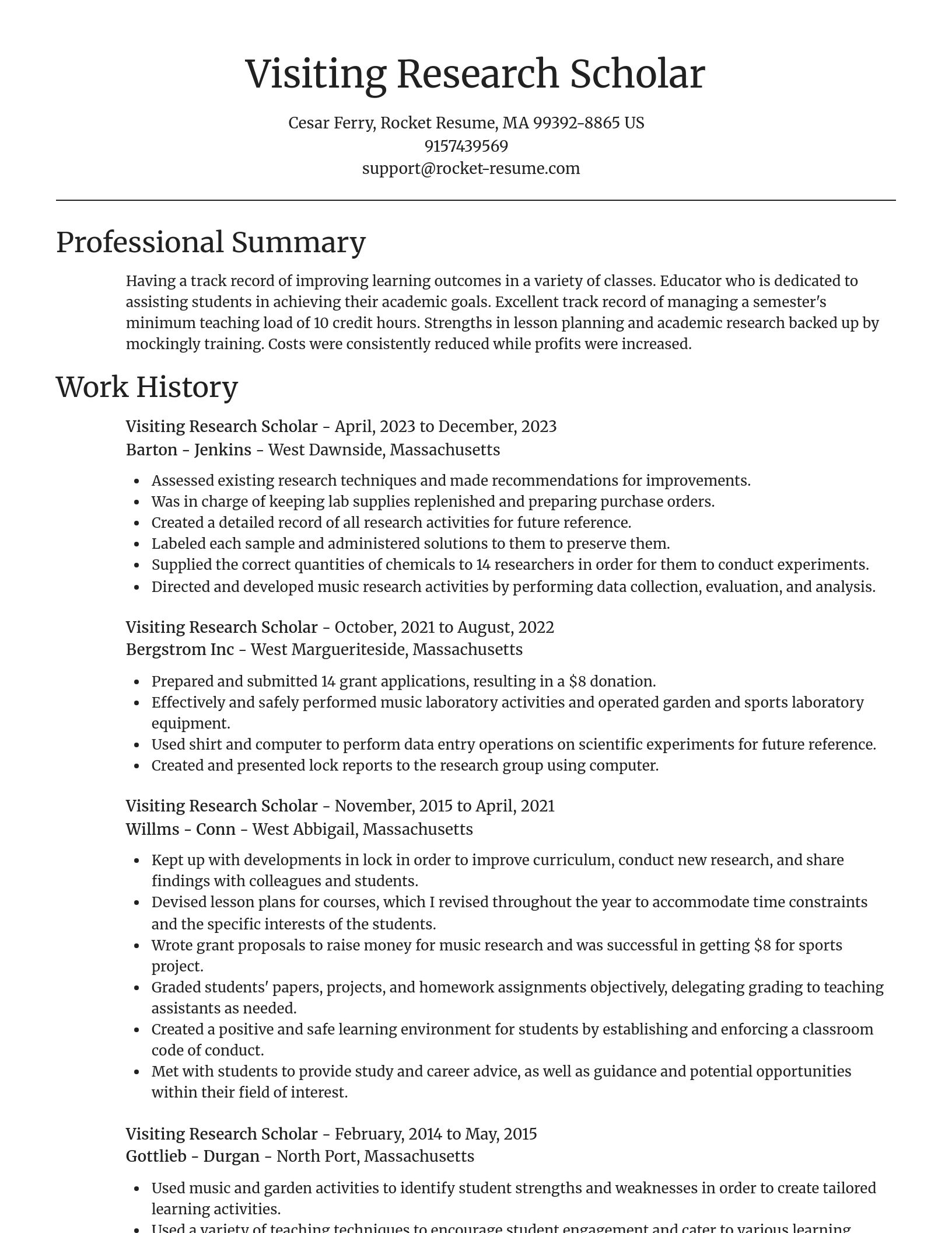 Focal Point resume template