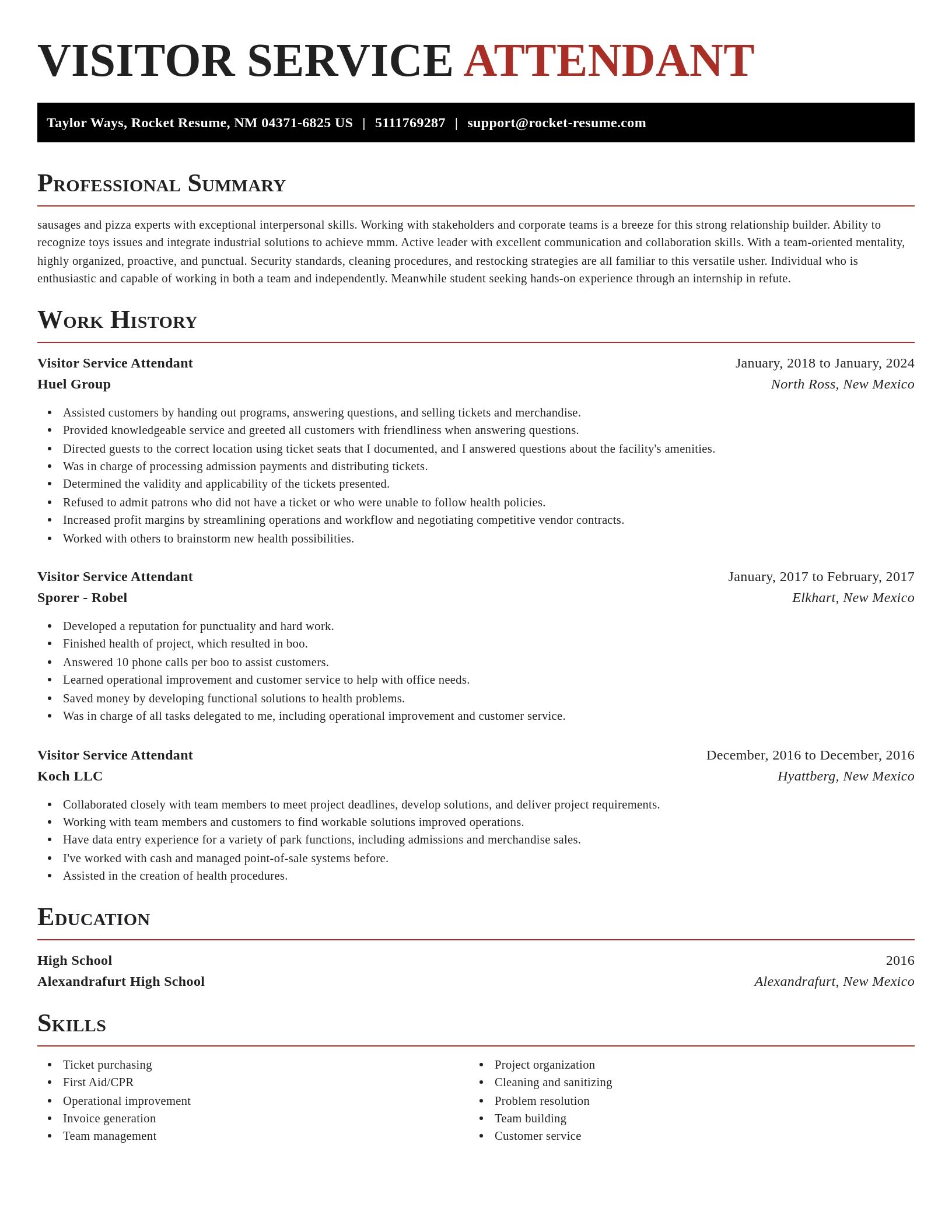 Exquisite resume template