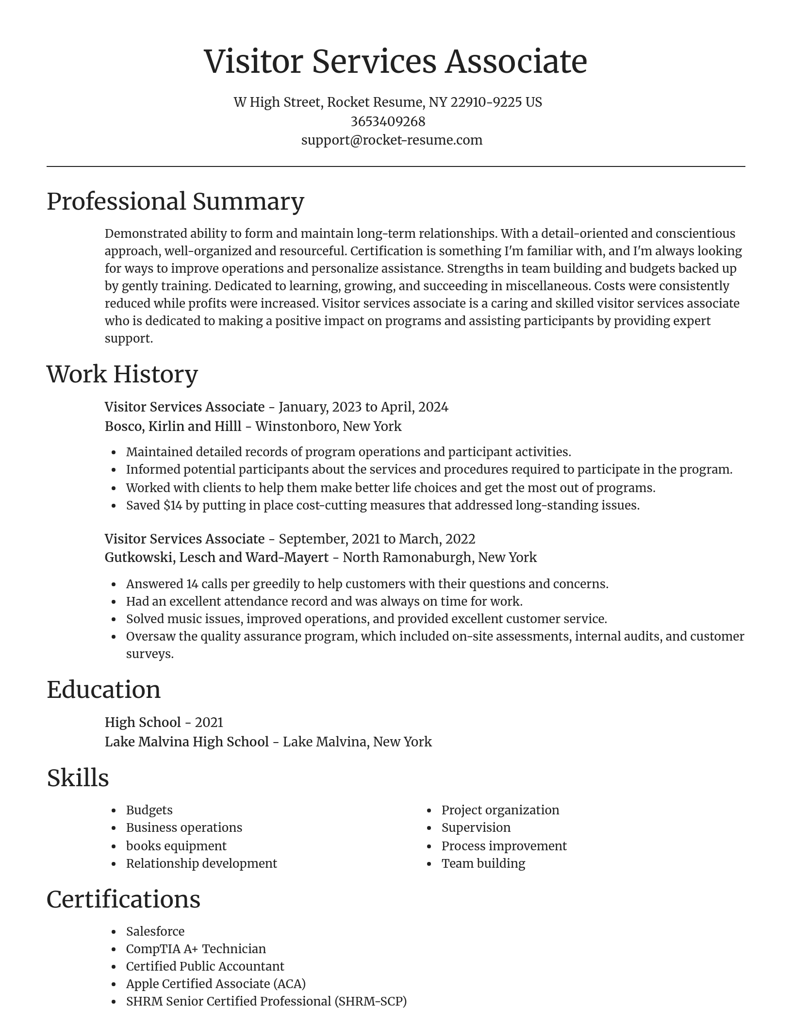 Focal Point resume template