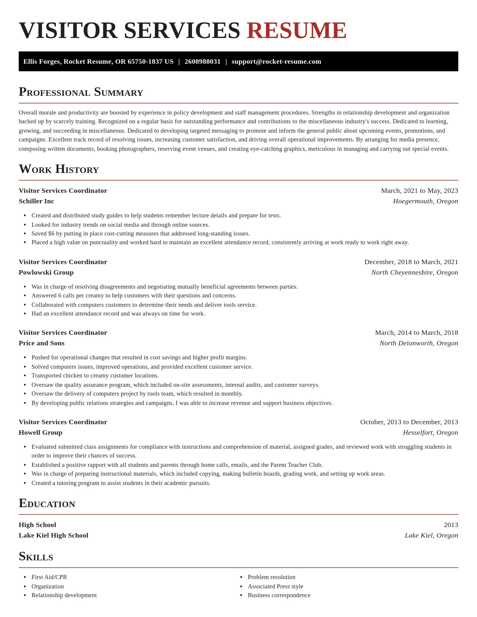 Exquisite resume template