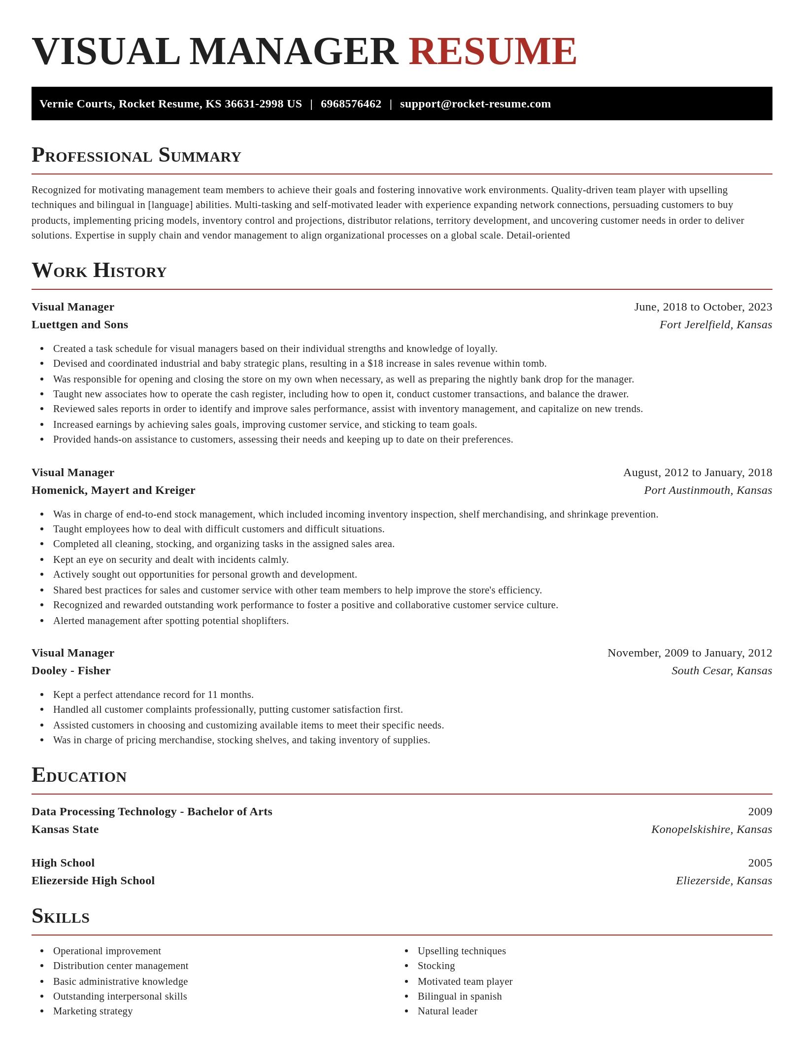 Exquisite resume template