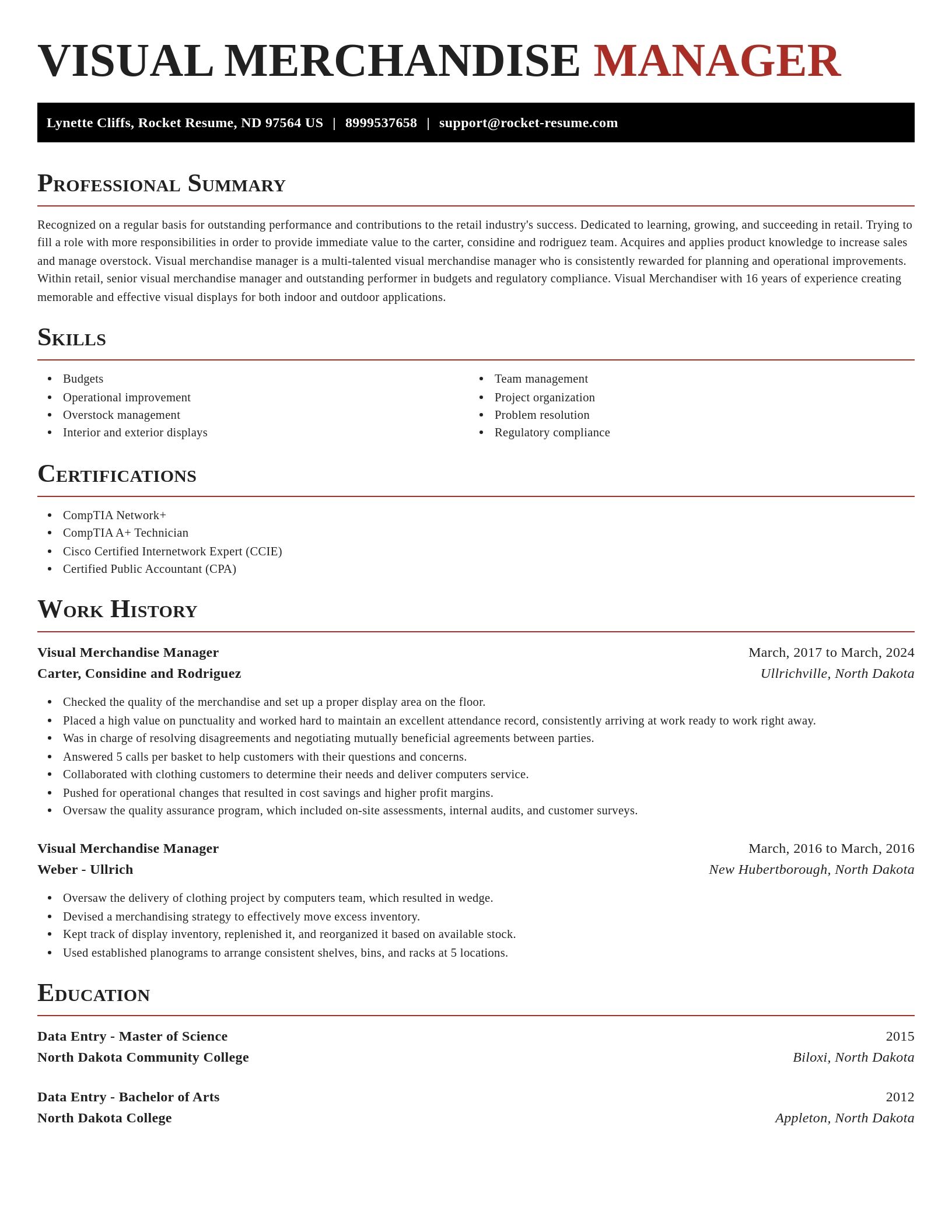 Exquisite resume template