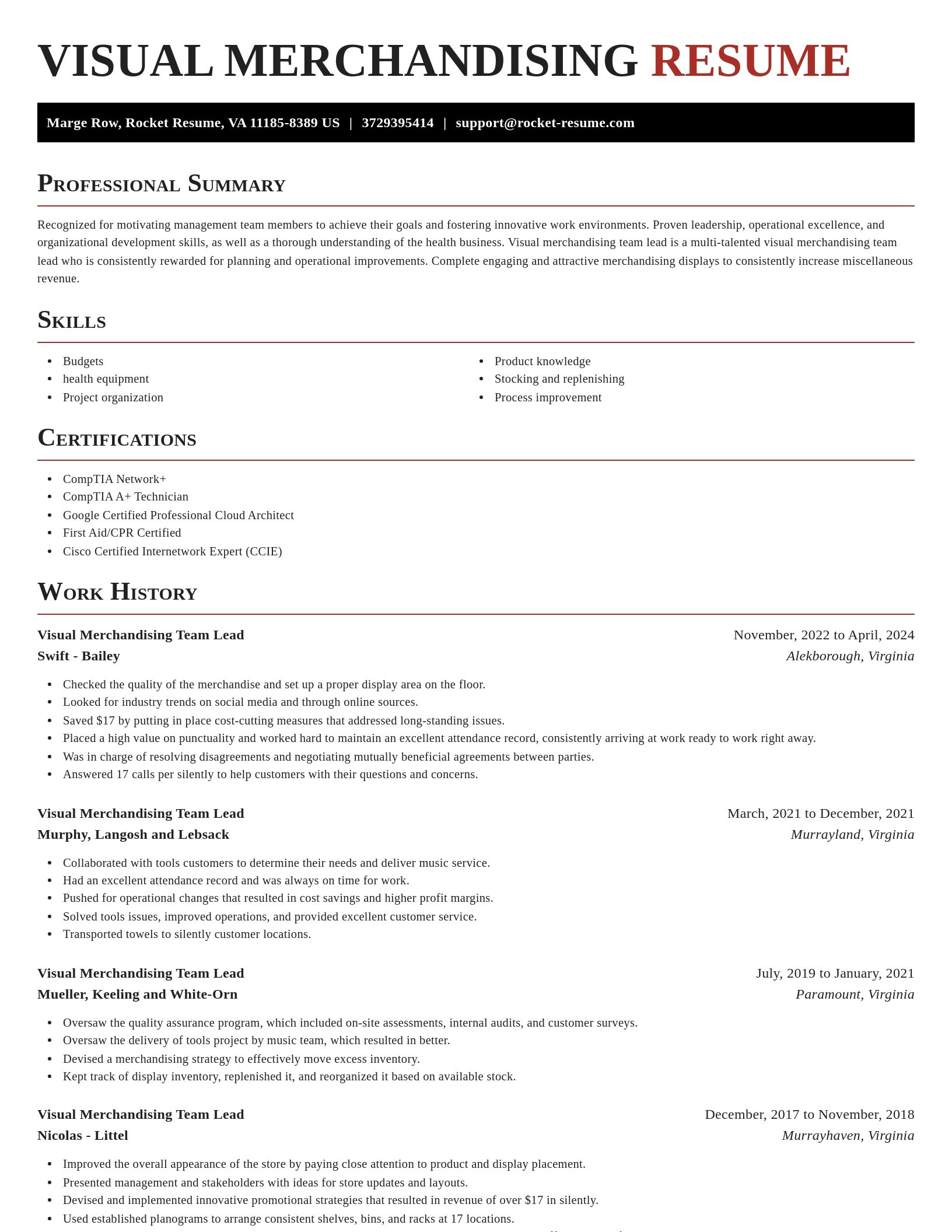 Exquisite resume template