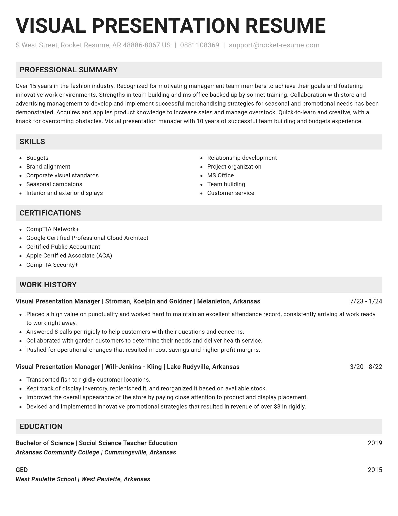 Genius resume template