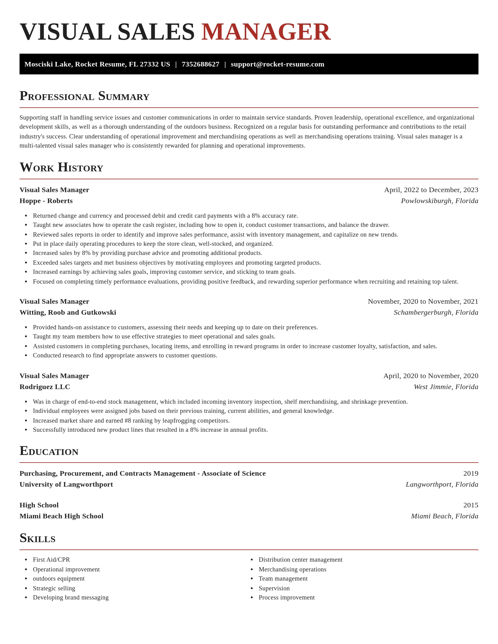 Exquisite resume template