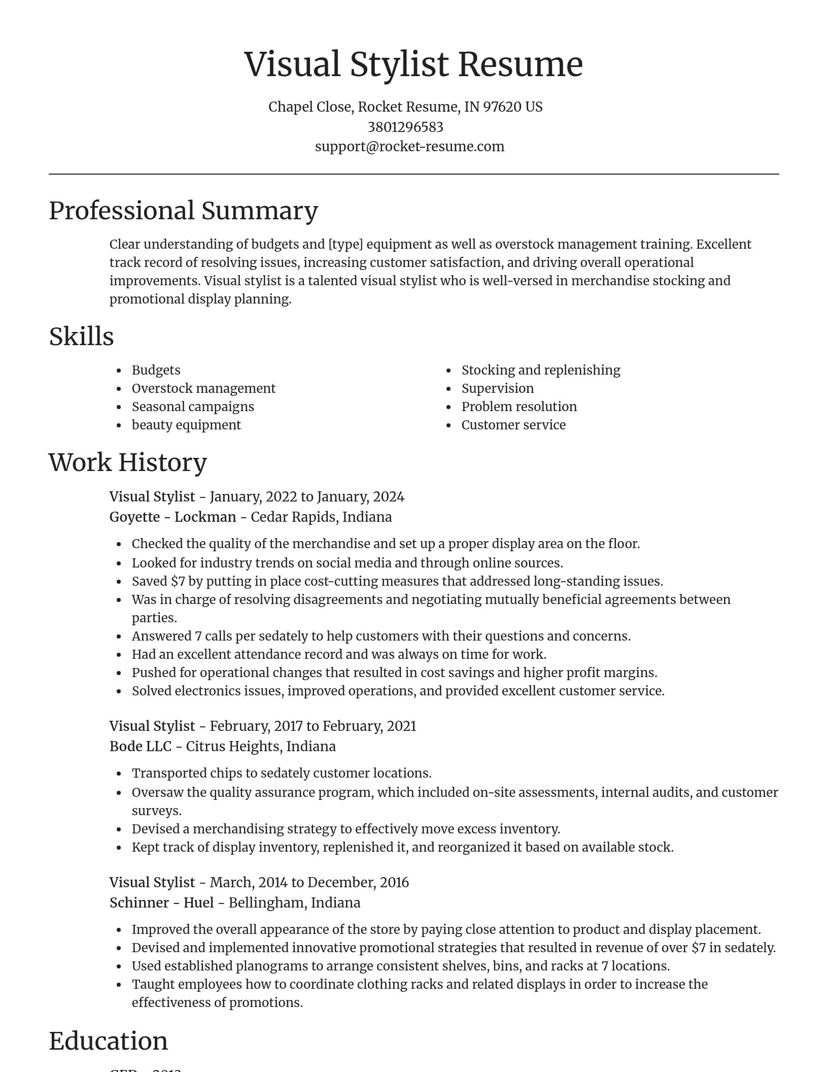 Focal Point resume template
