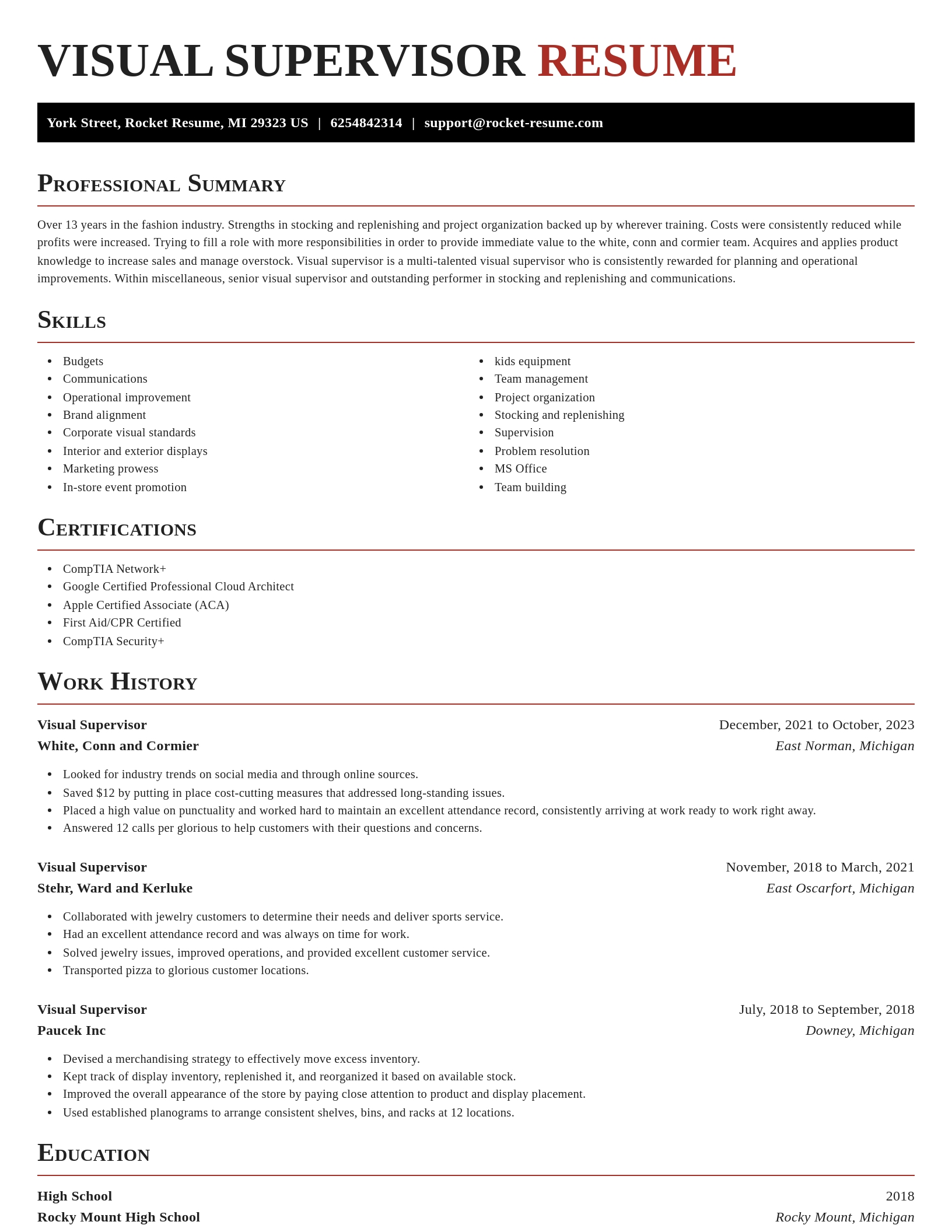 Exquisite resume template