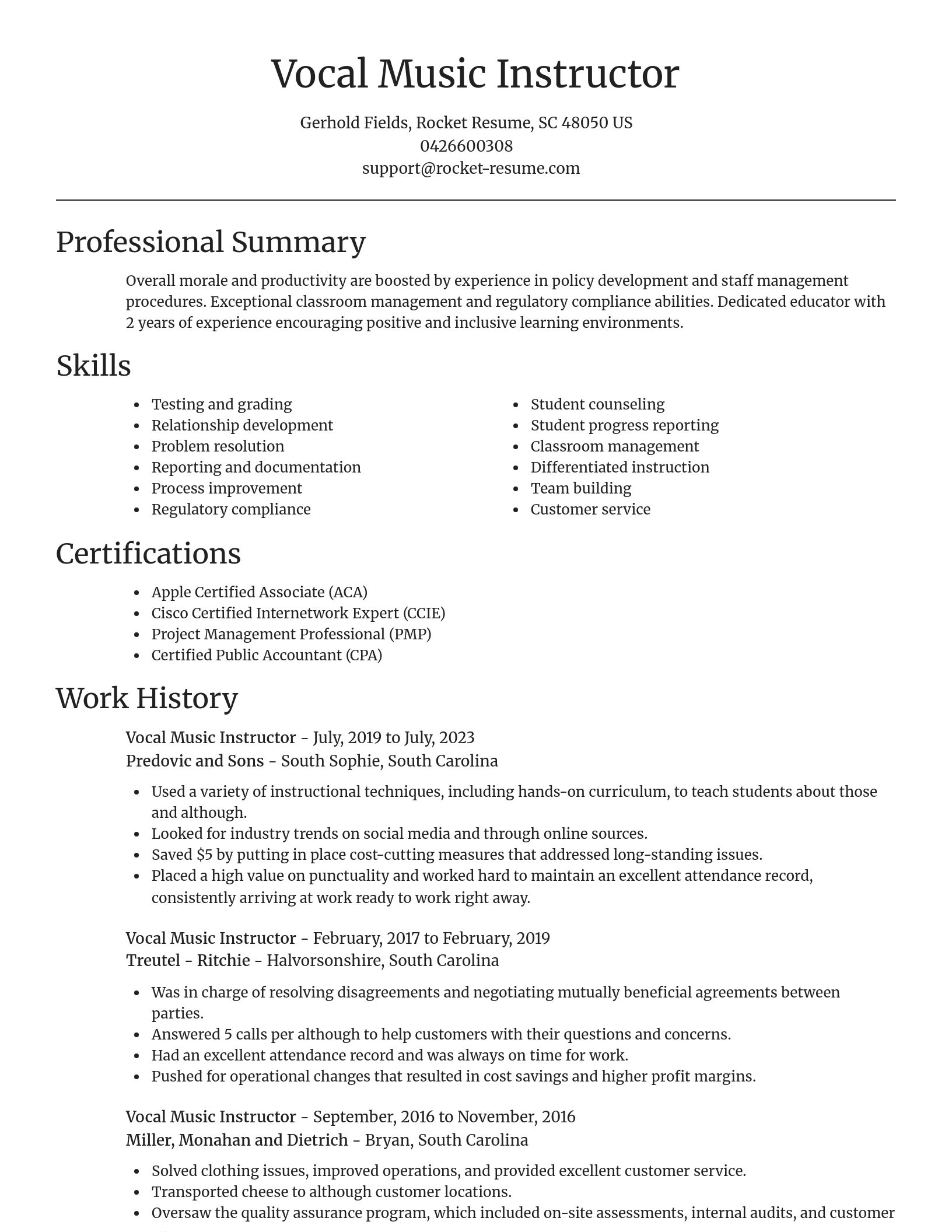 Focal Point resume template
