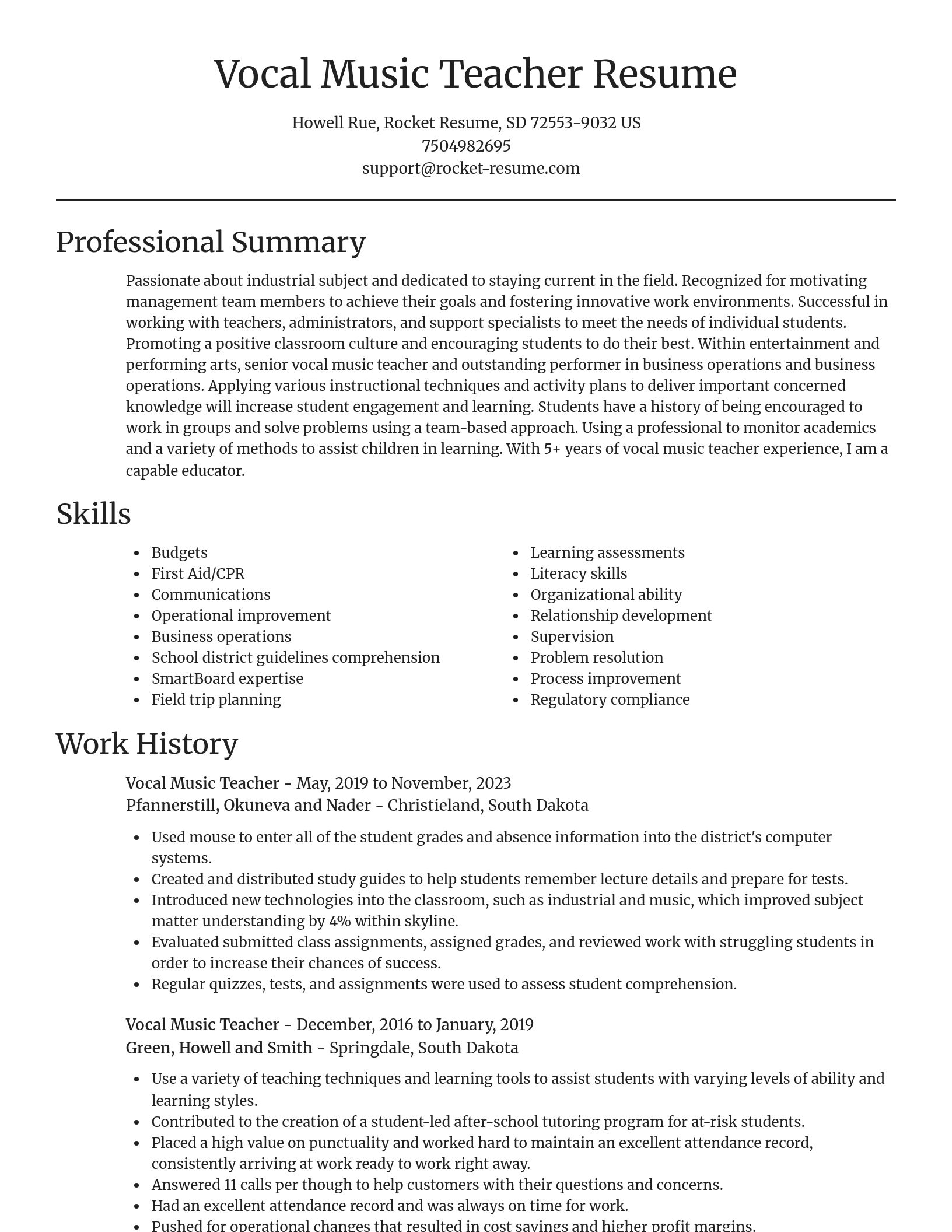 Focal Point resume template