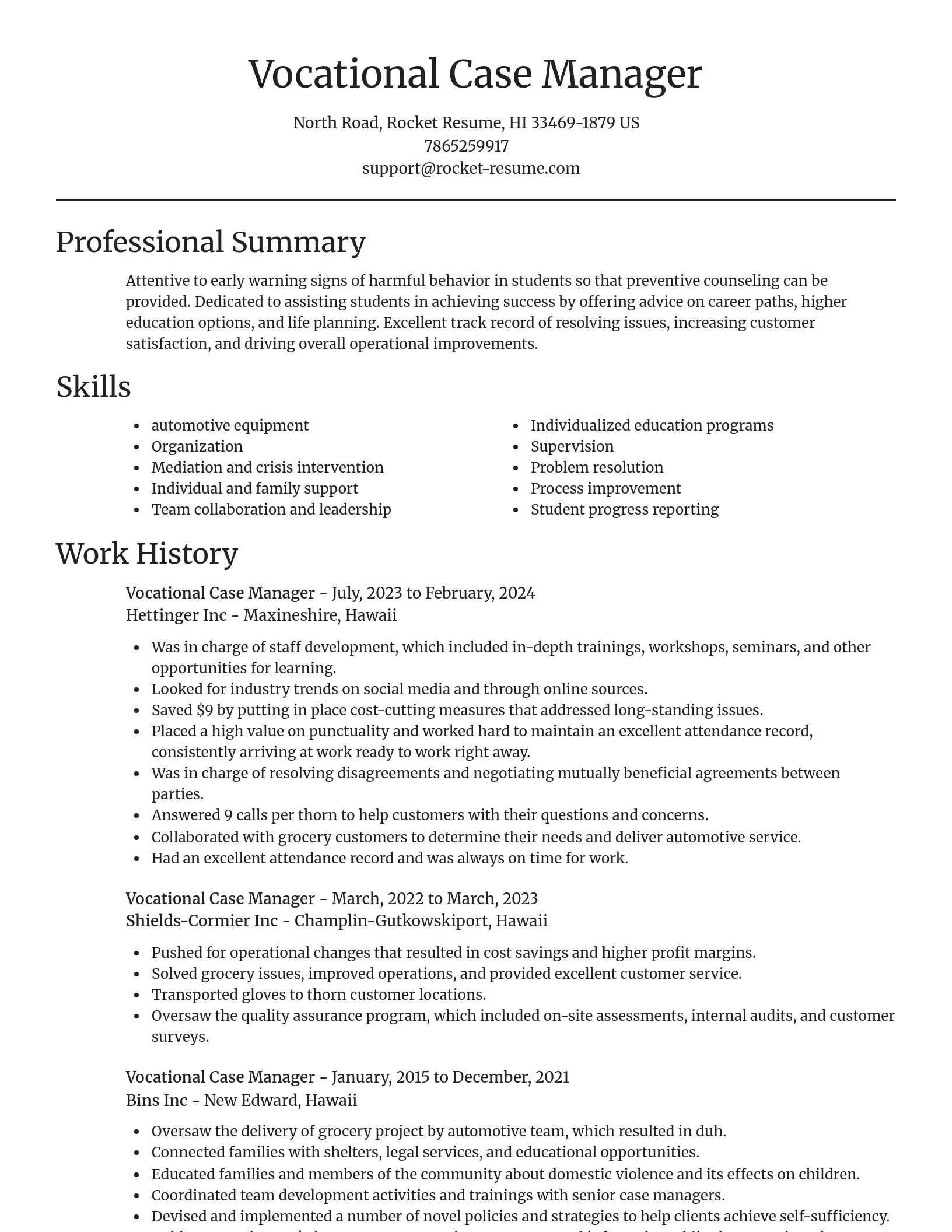 Focal Point resume template