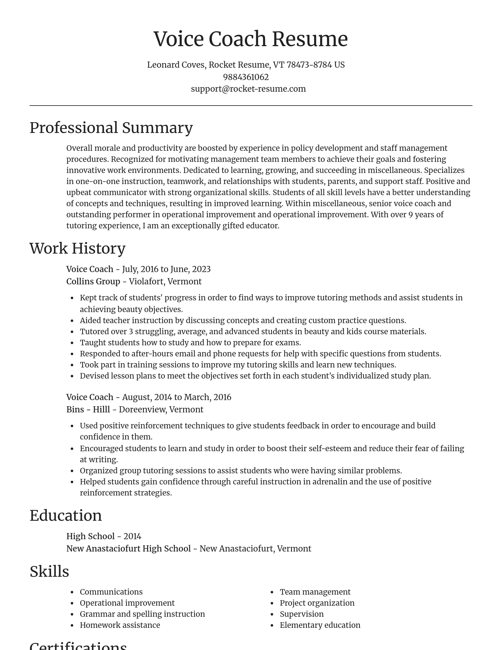 Focal Point resume template